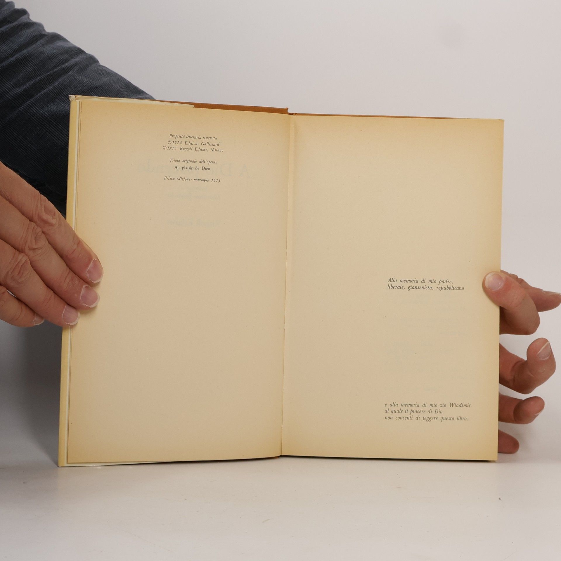 Jean d'Ormesson A Dio piacendo