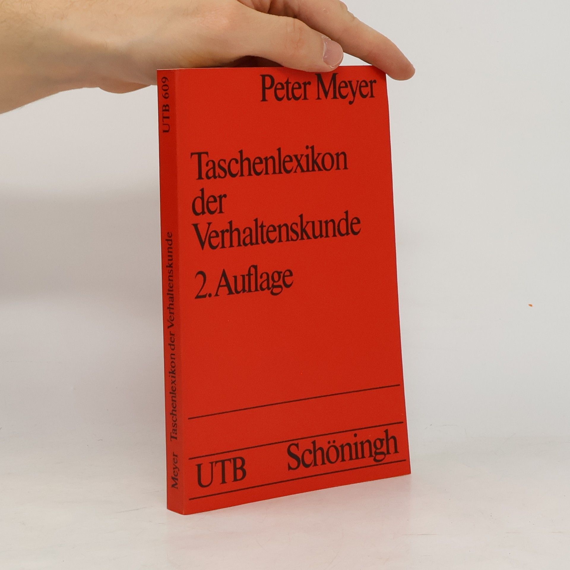 Peter K.-W. Meyer Taschenlexikon der Verhaltenskunde