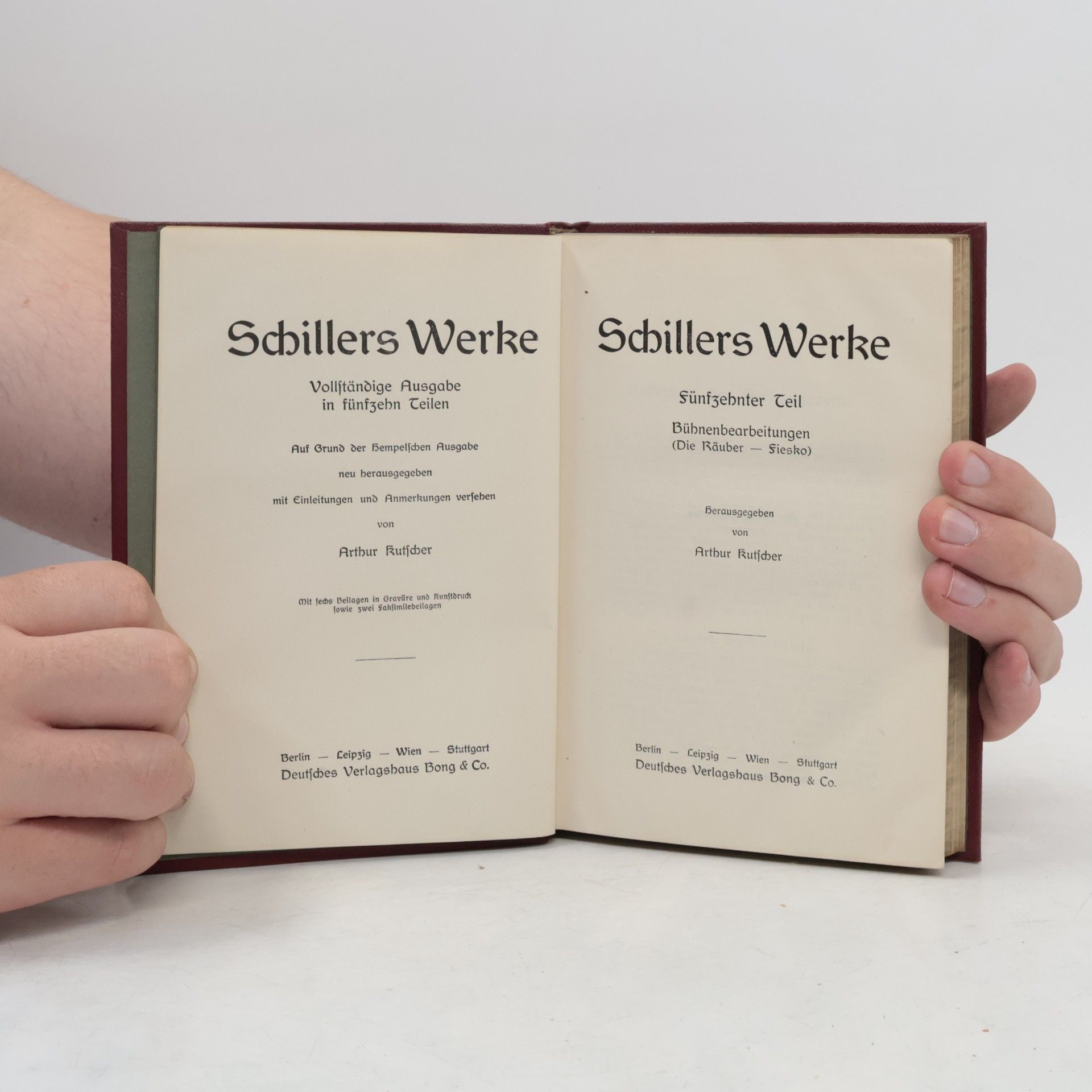 Arthur Rutscher Schillers Werke