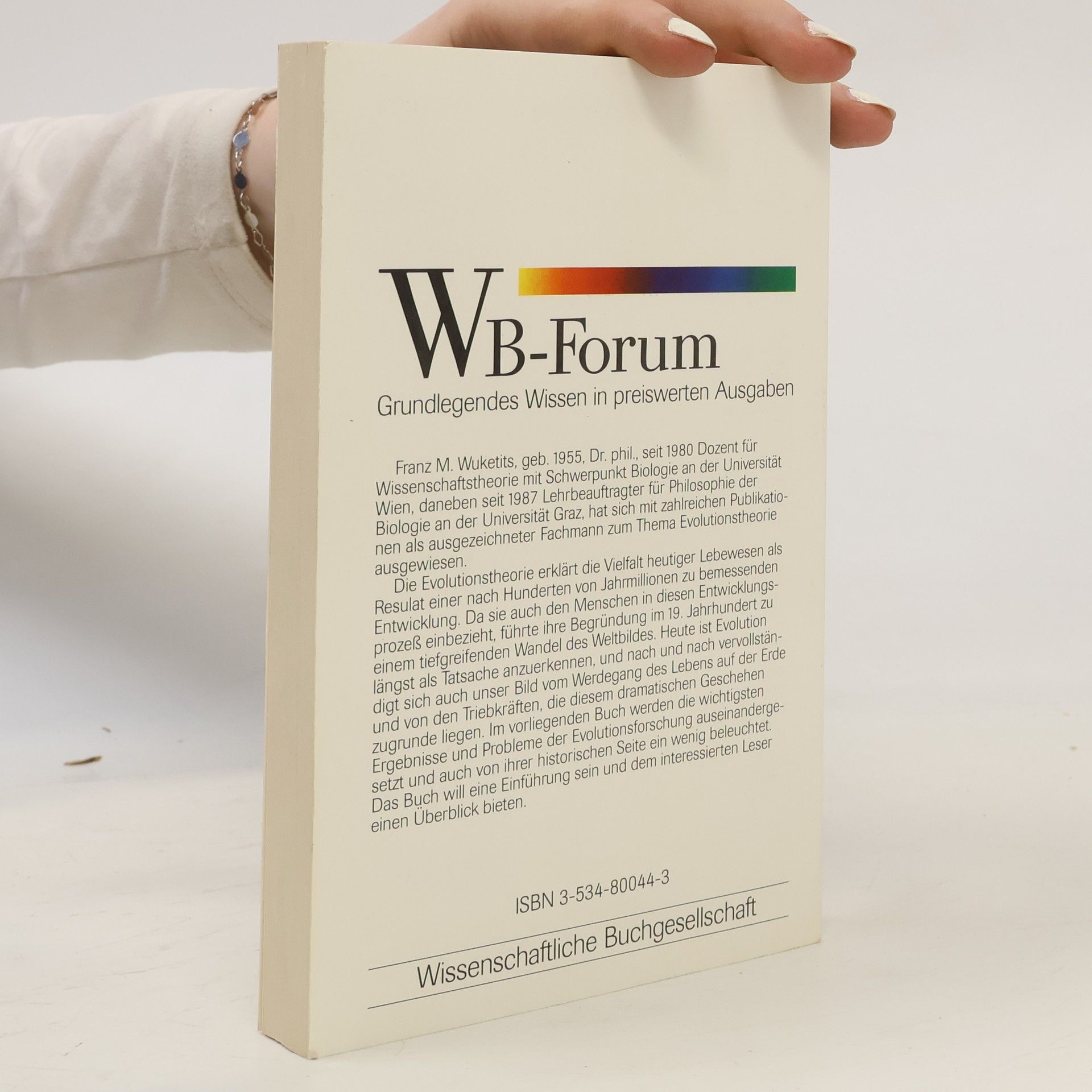 Franz Wuketits Grundriss der Evolutionstheorie