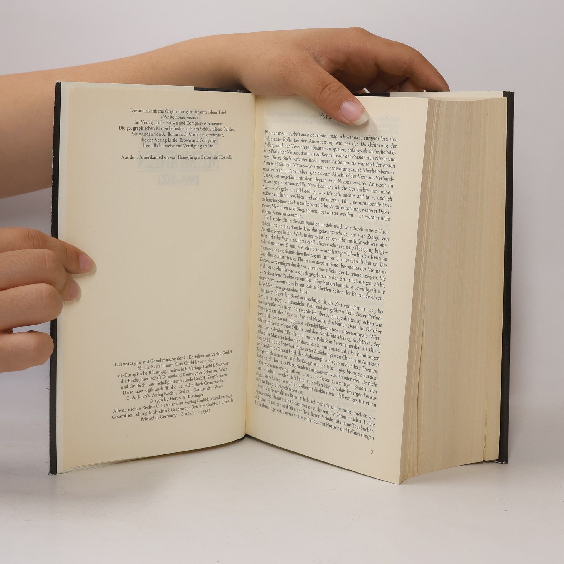 Henry Kissinger Memoiren 1968-1973