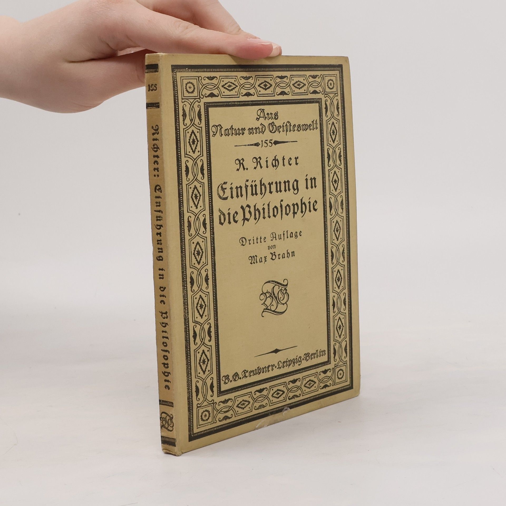 Raoul Richter Einführung in die Philosophie. Vierte Auflage