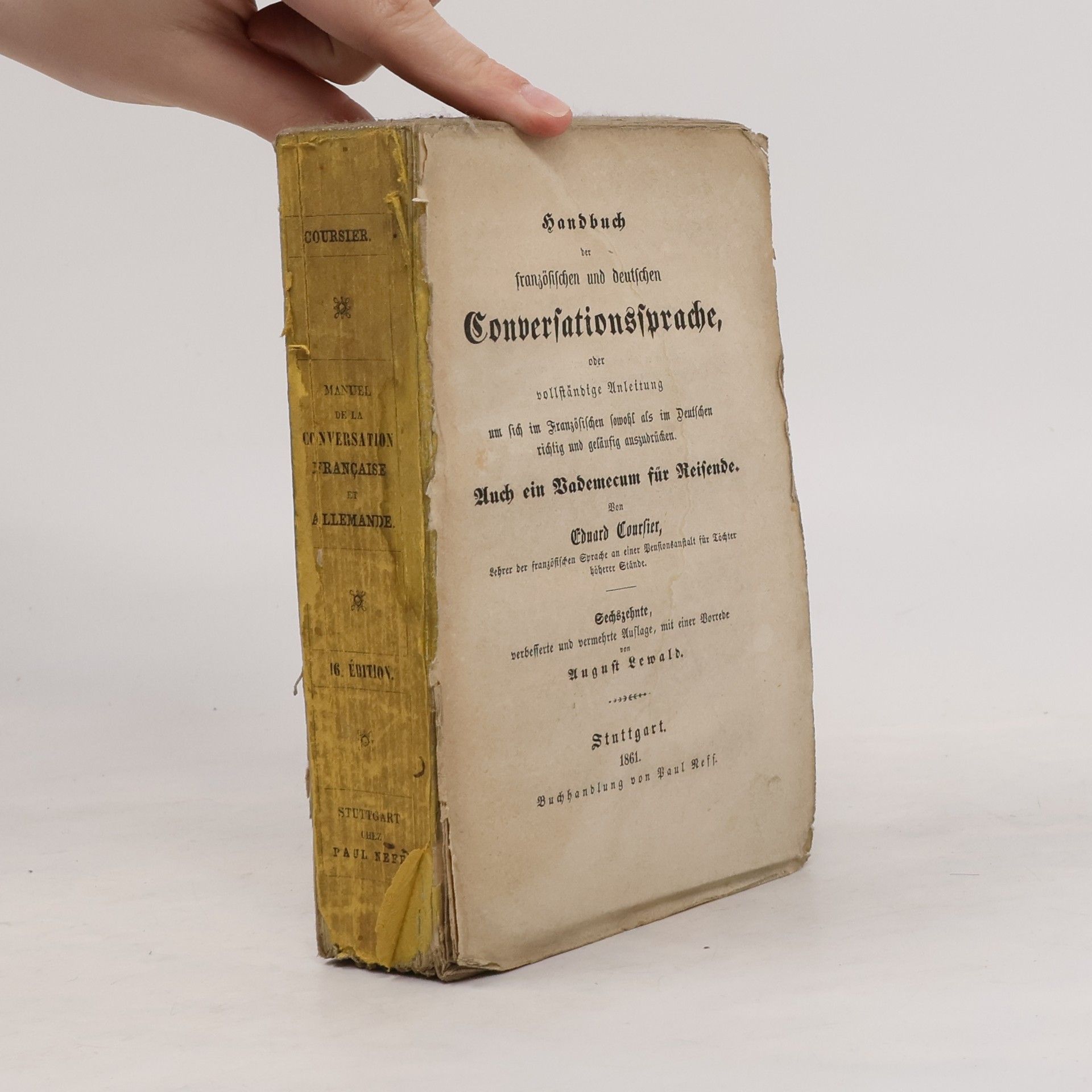 Édouard Coursier Handbuch der französischen und deutschen Conversationssprache