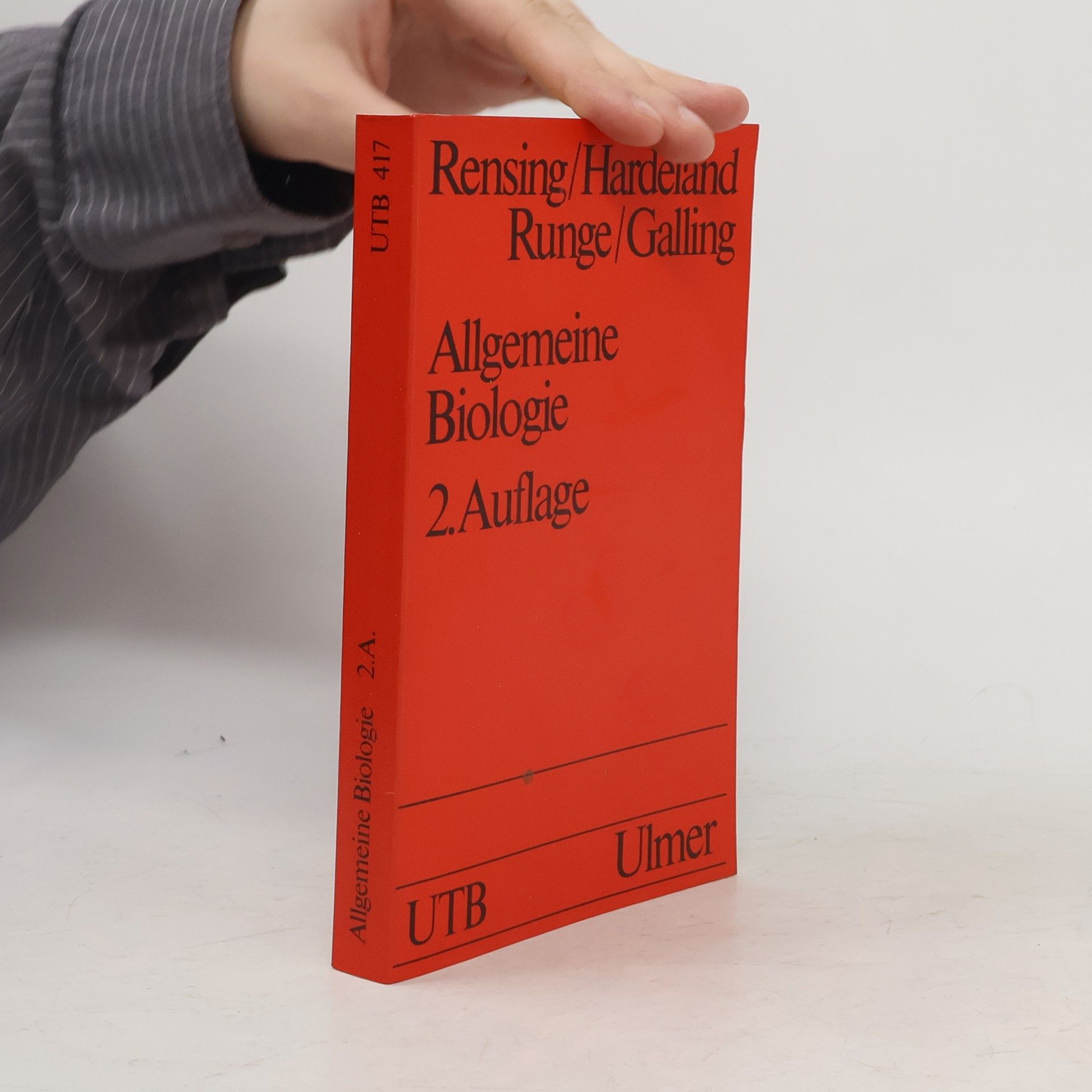 Ludger Rensing Allgemeine Biologie