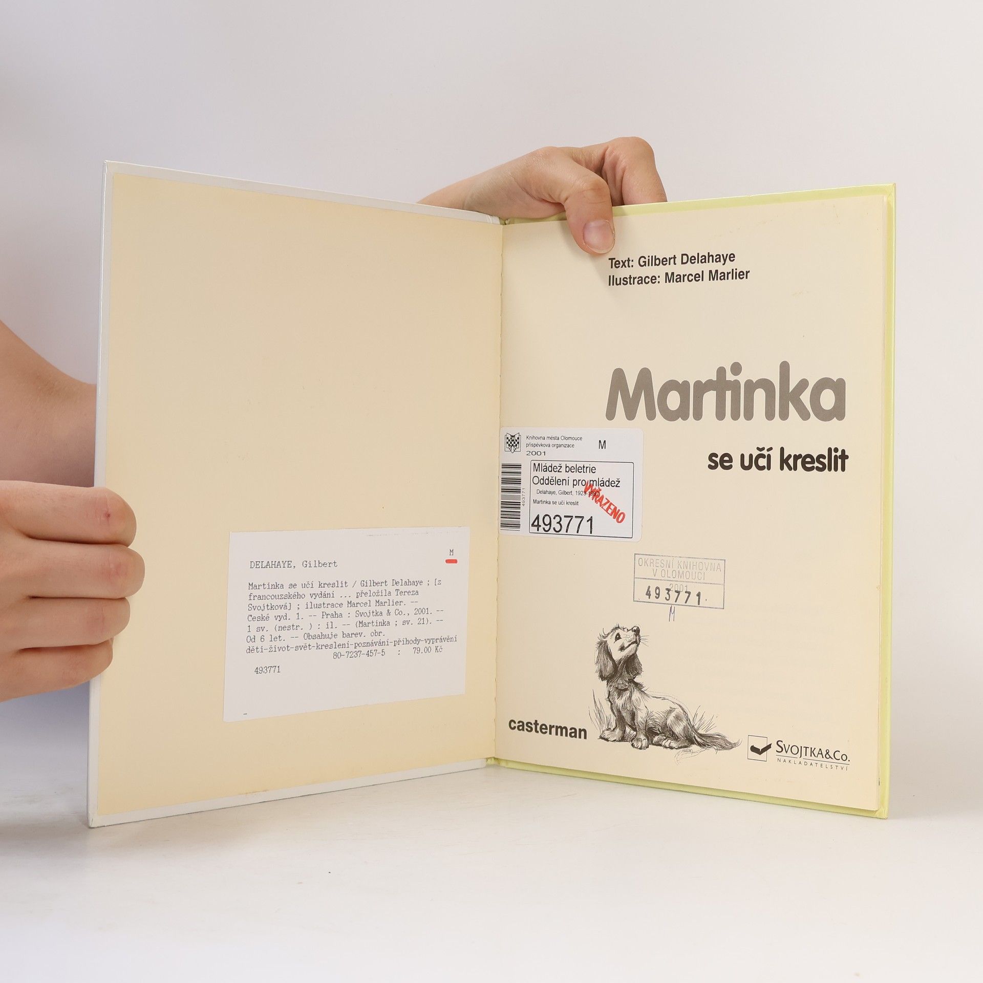 Gilbert Delahaye Martinka se učí kreslit