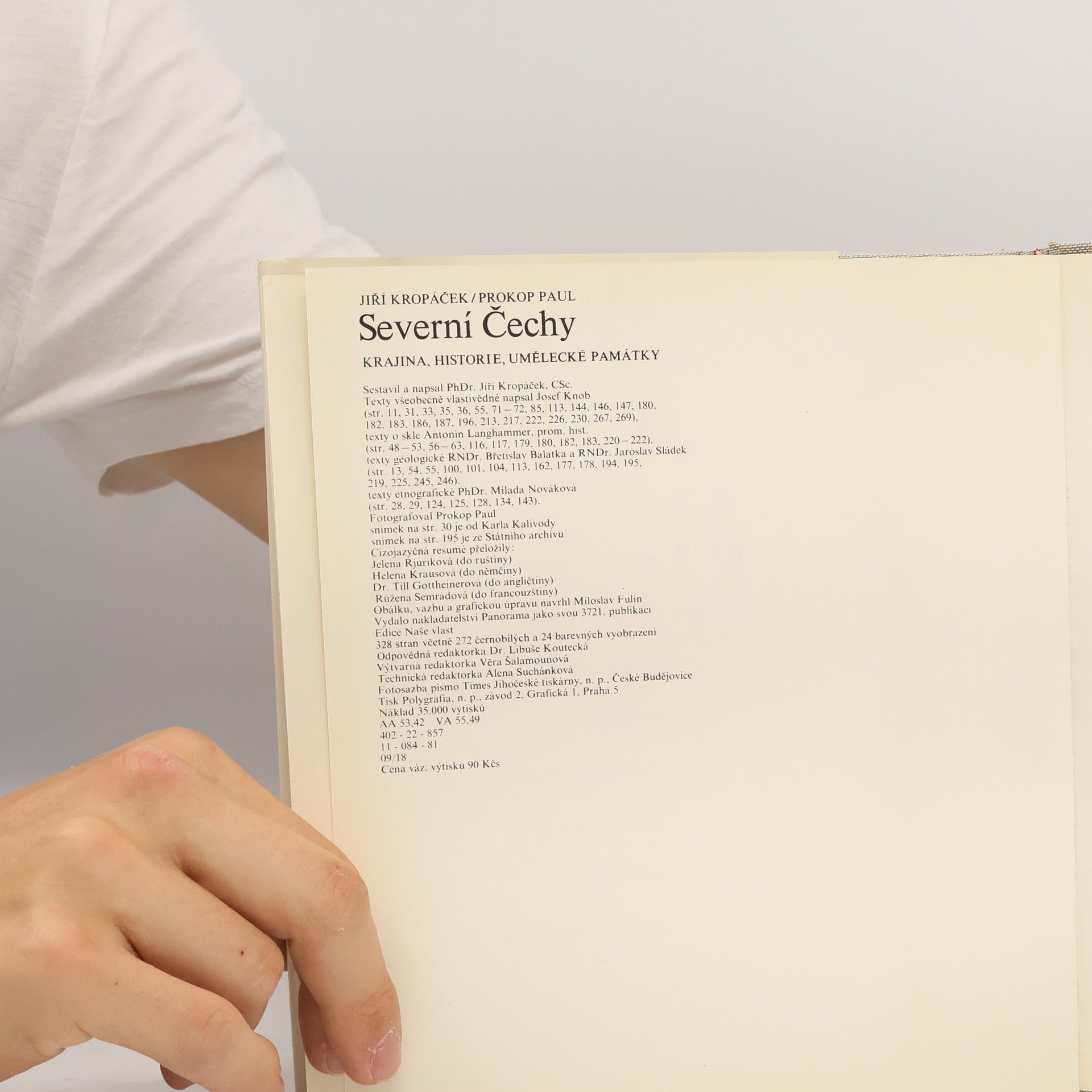 Jiří Kropáček Severní Čechy. Krajina, historie umělecké památky