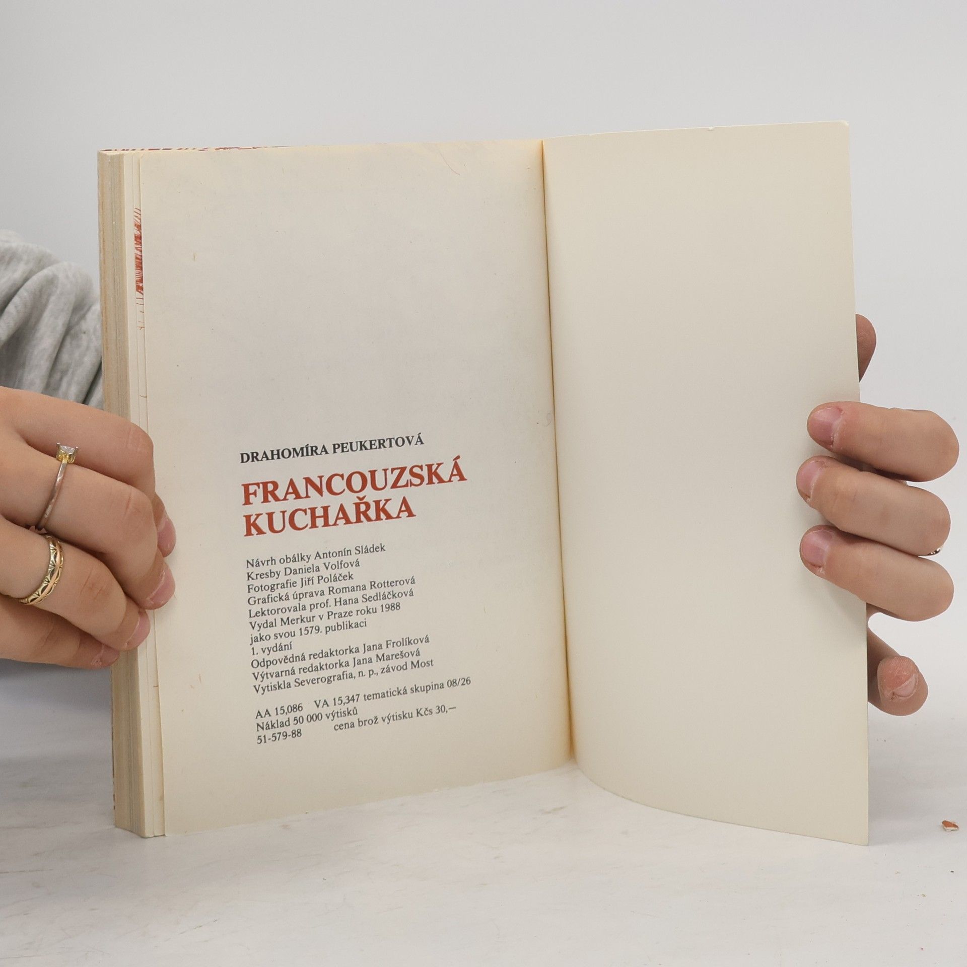 Drahomíra Peukertová Francouzská kuchařka