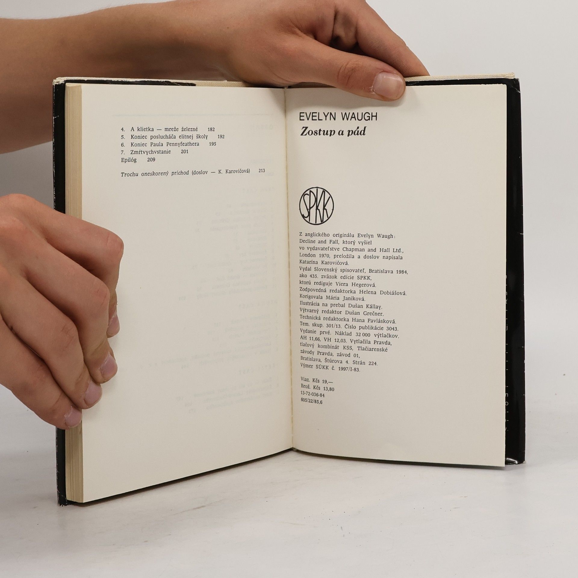 Evelyn Waugh Zostup a pád
