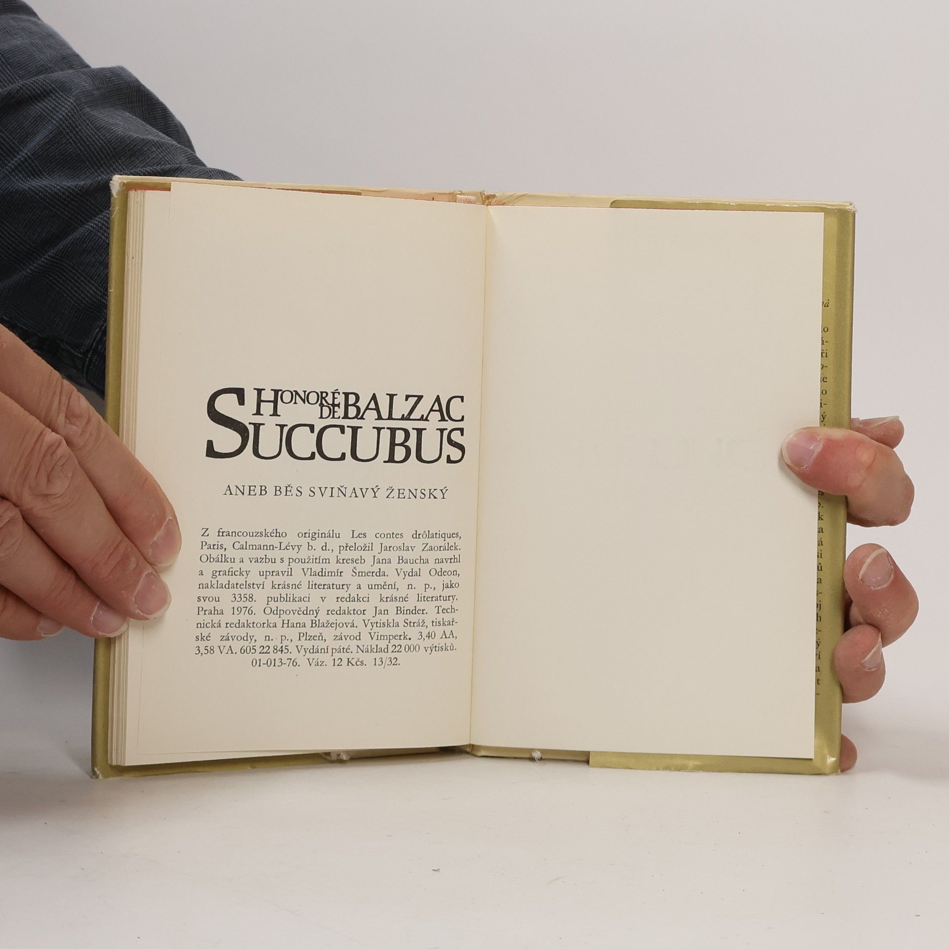 Honoré de Balzac Succubus aneb Běs sviňavý ženský