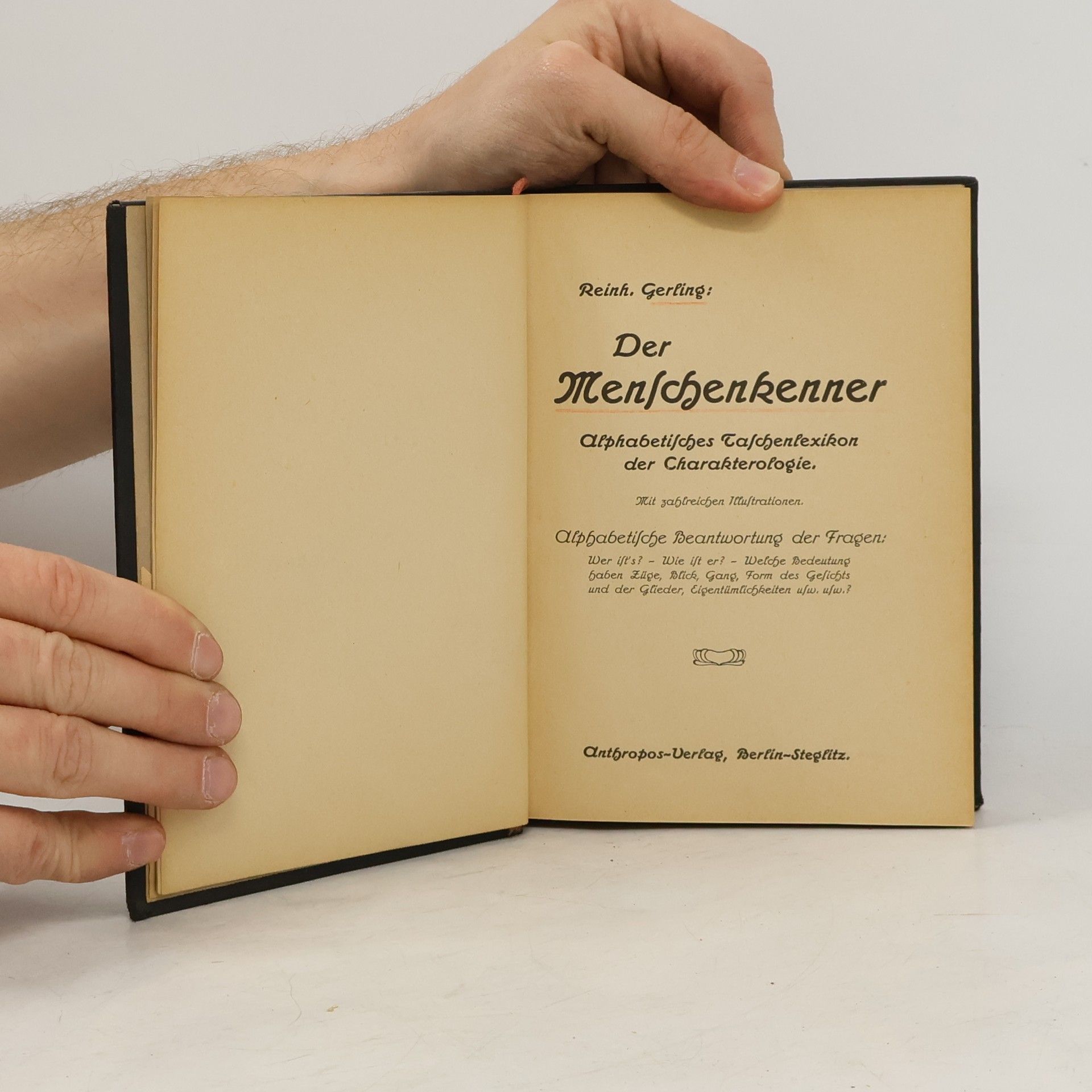 Reinhold Gerling Der Menschenkenner