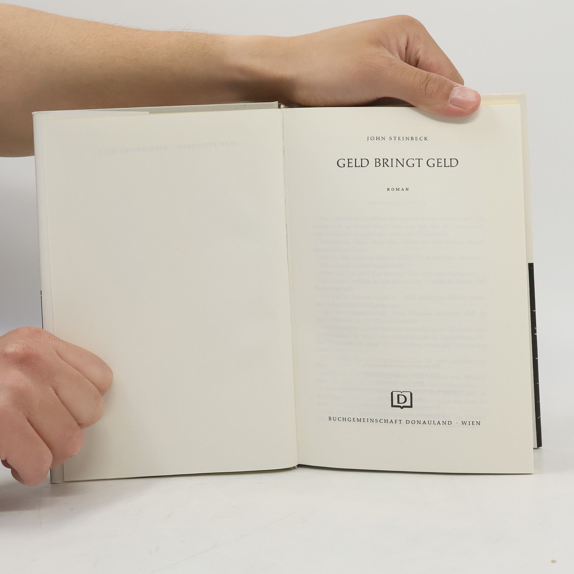 John Steinbeck Geld bringt Geld