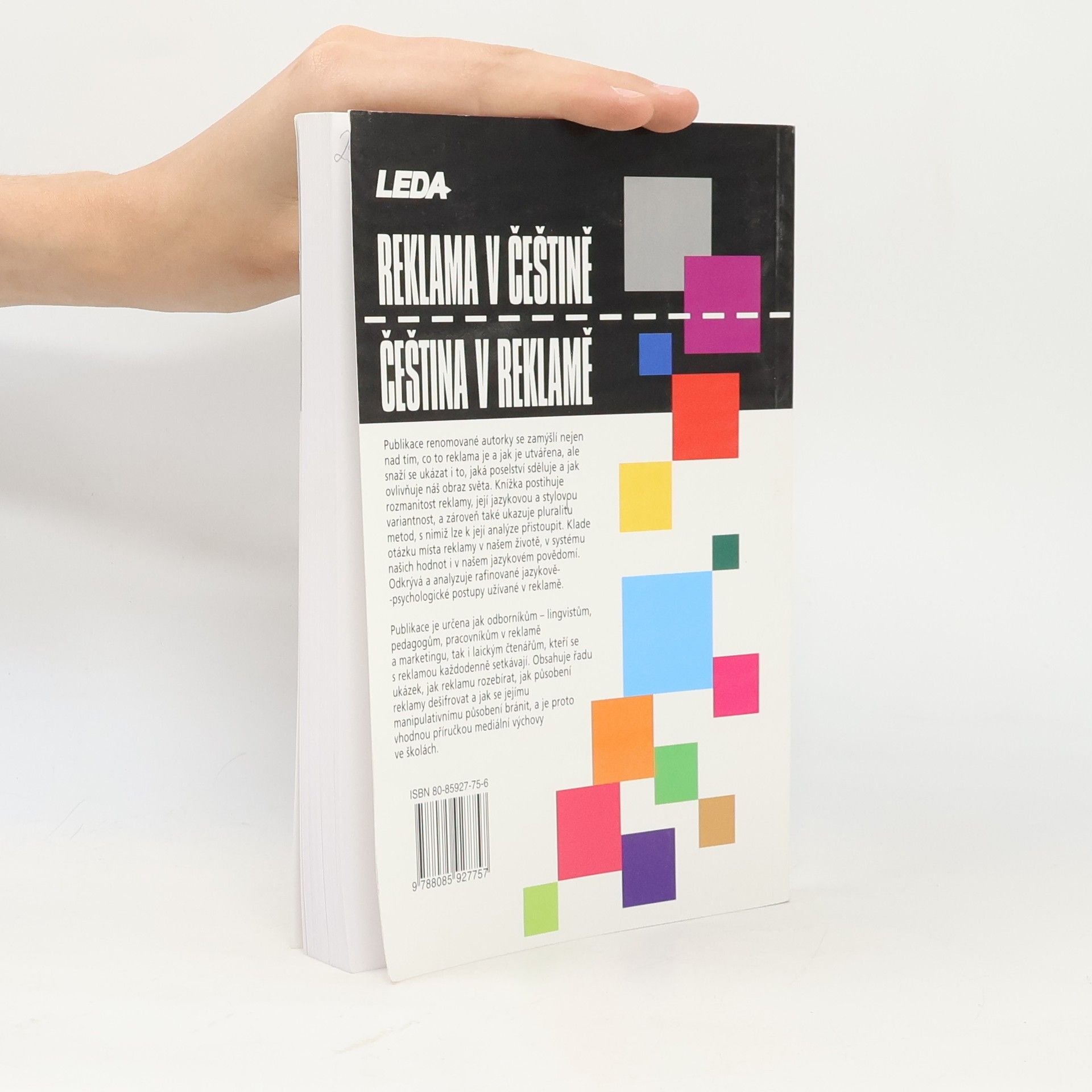 Světla Čmejrková Reklama v češtině, čeština v reklamě