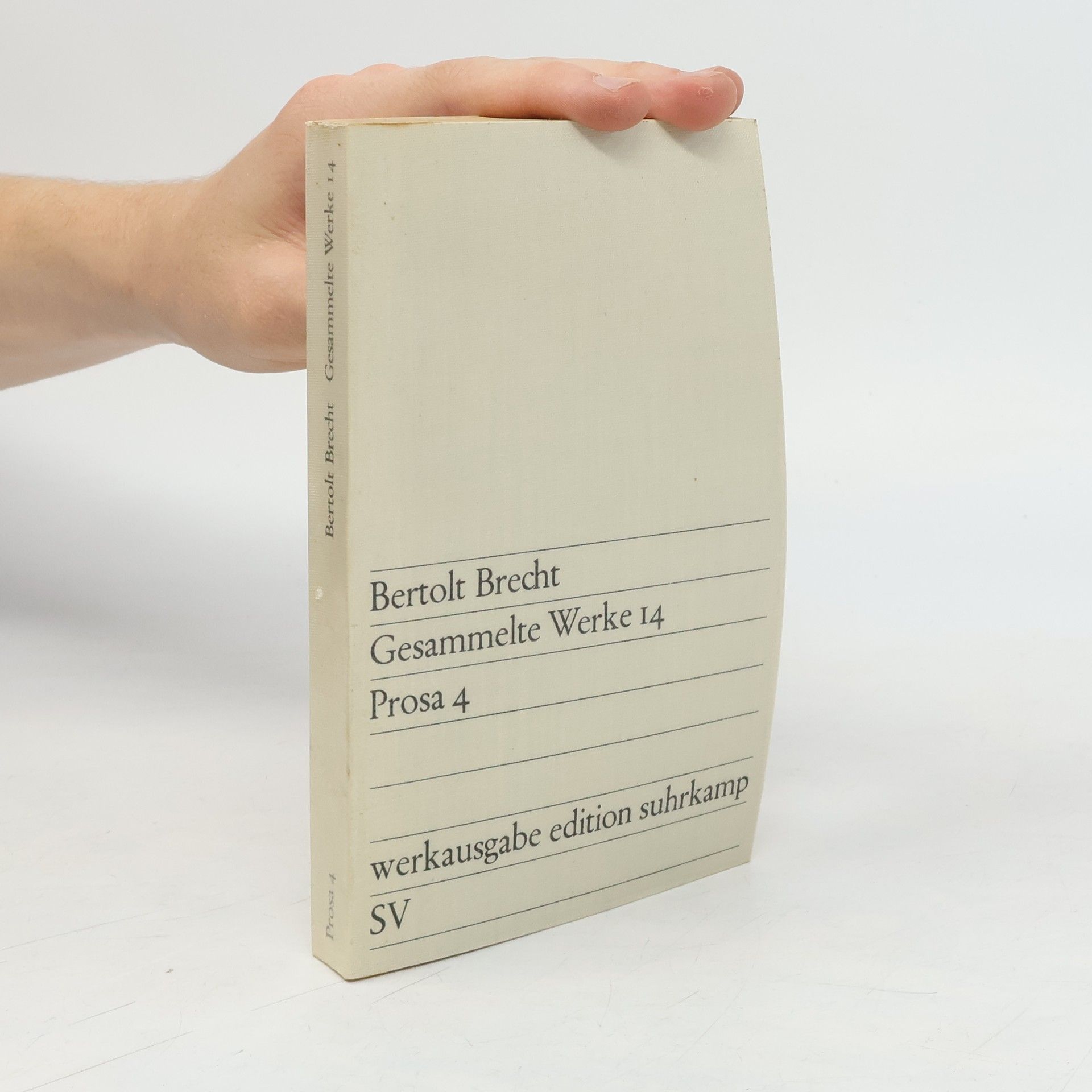 Bertolt Brecht Gesammelte Werke 14. Prosa 4