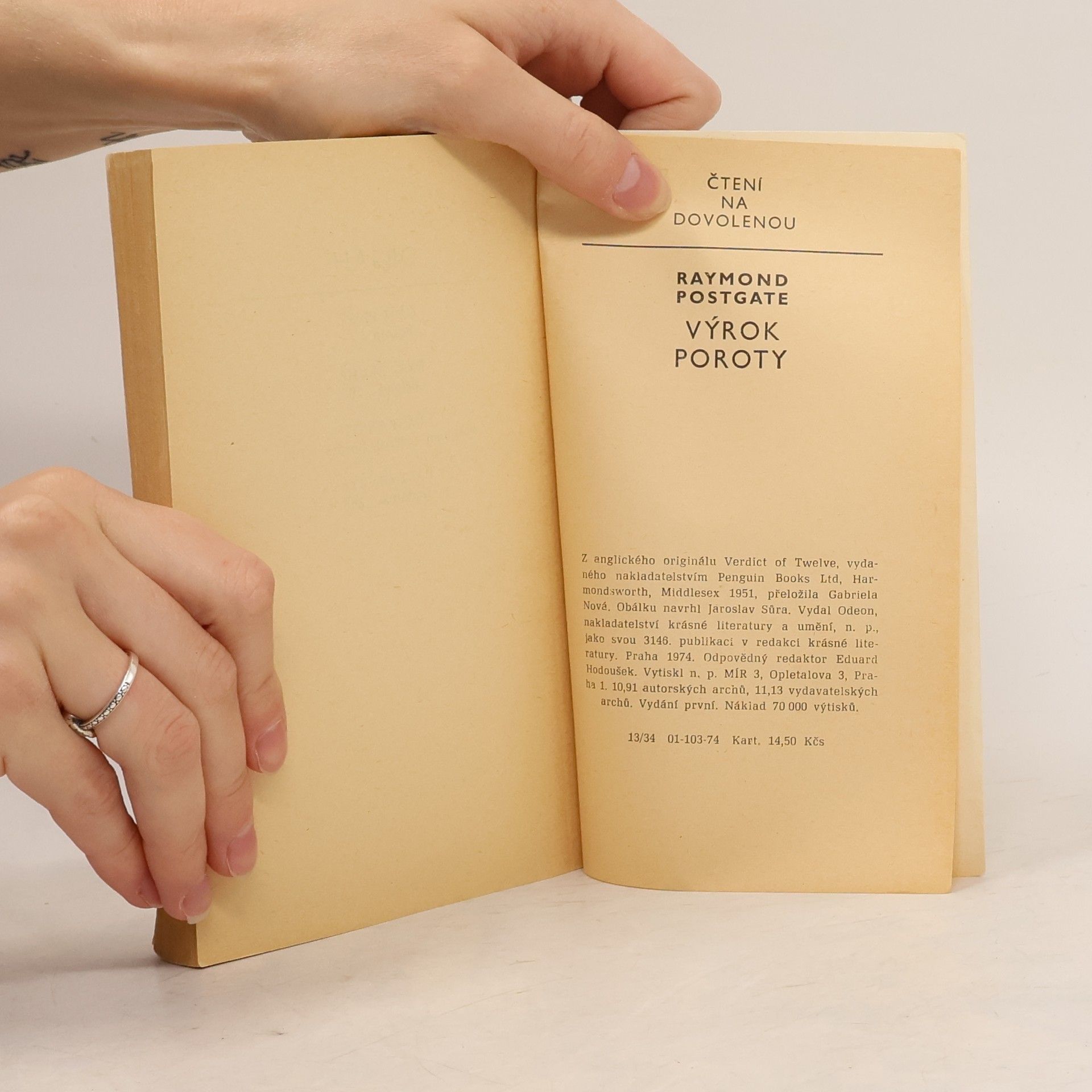 Raymond William Postgate Výrok poroty