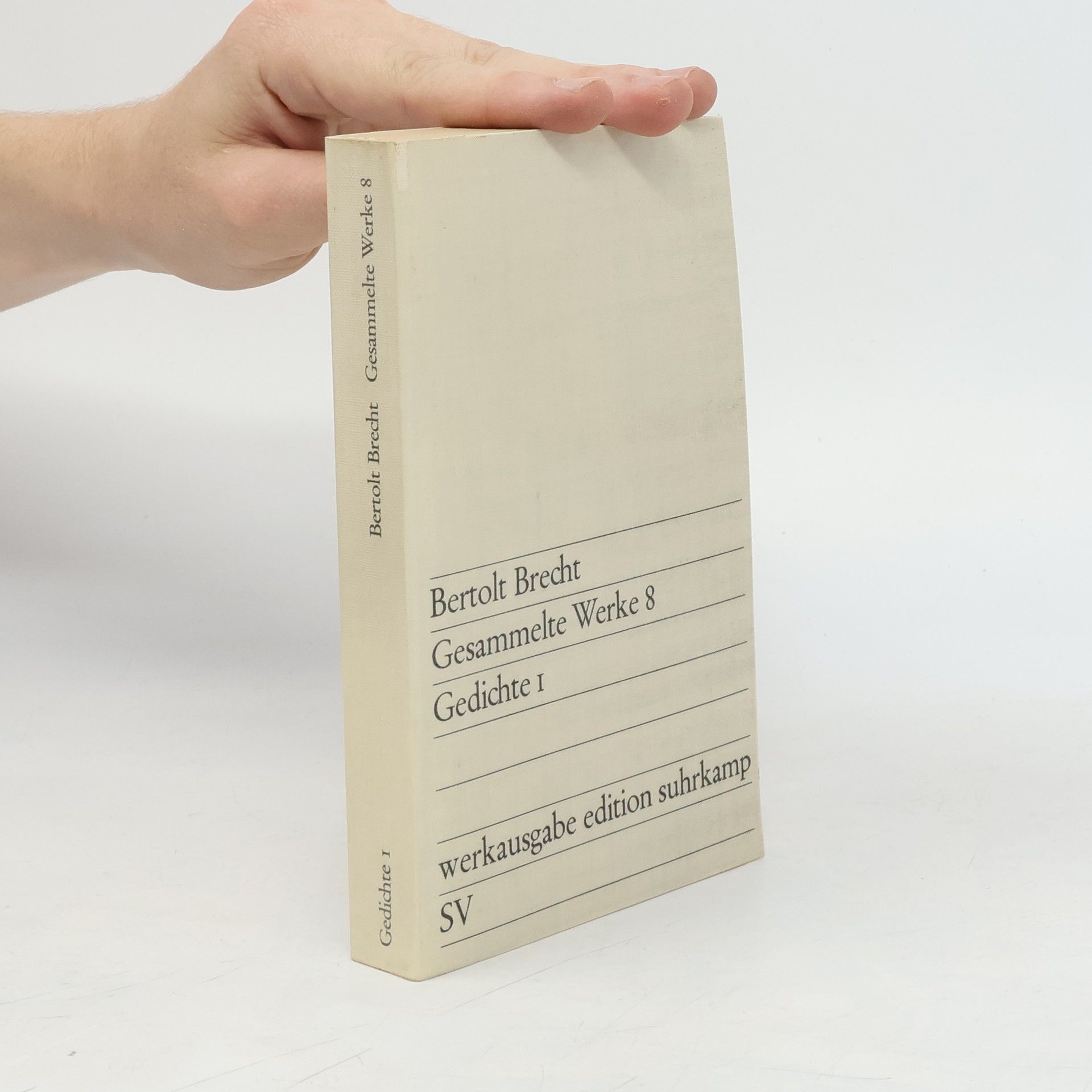 Bertolt Brecht Gesammelte Werke 8. Gedichte 1