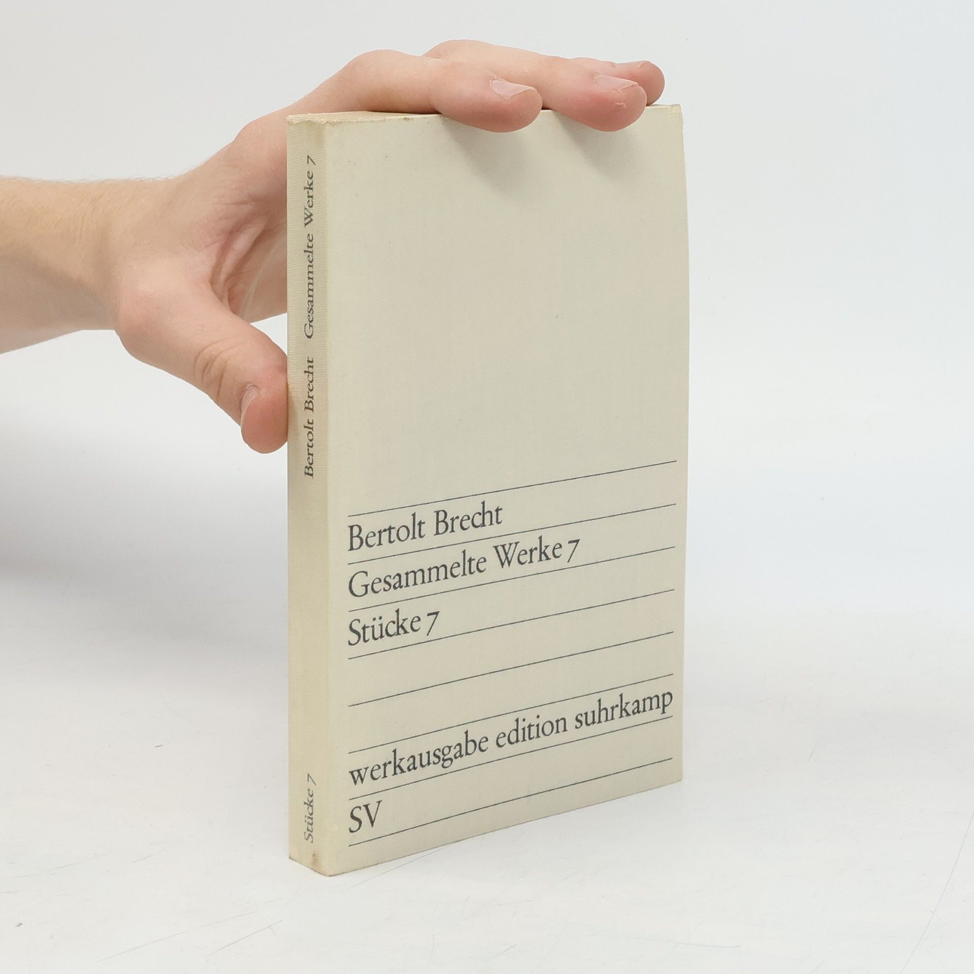 Bertolt Brecht Gesammelte Werke 7. Stücke 7