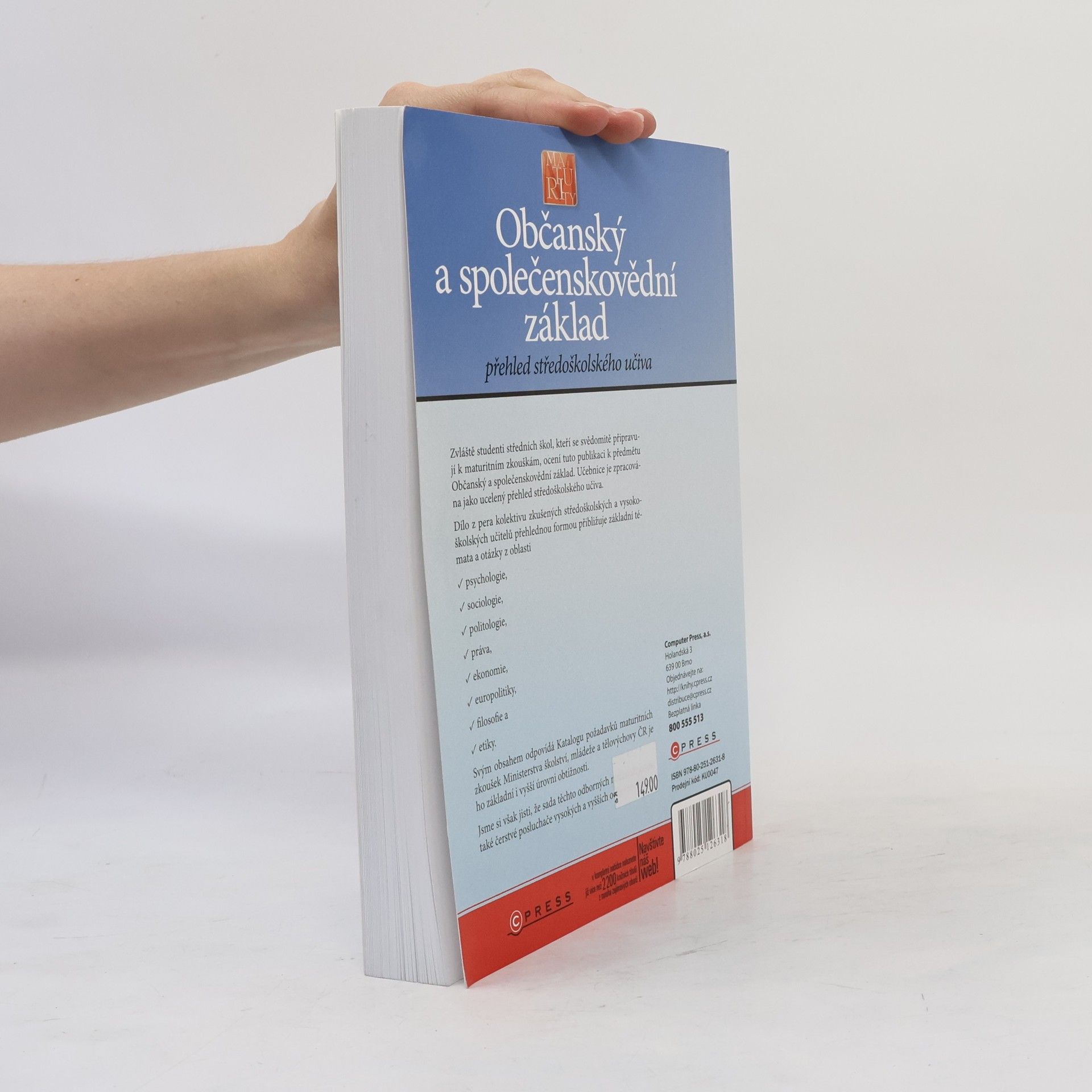 Klára Bartoníčková Občanský a společenskovědní základ. Přehled středoškolského učiva