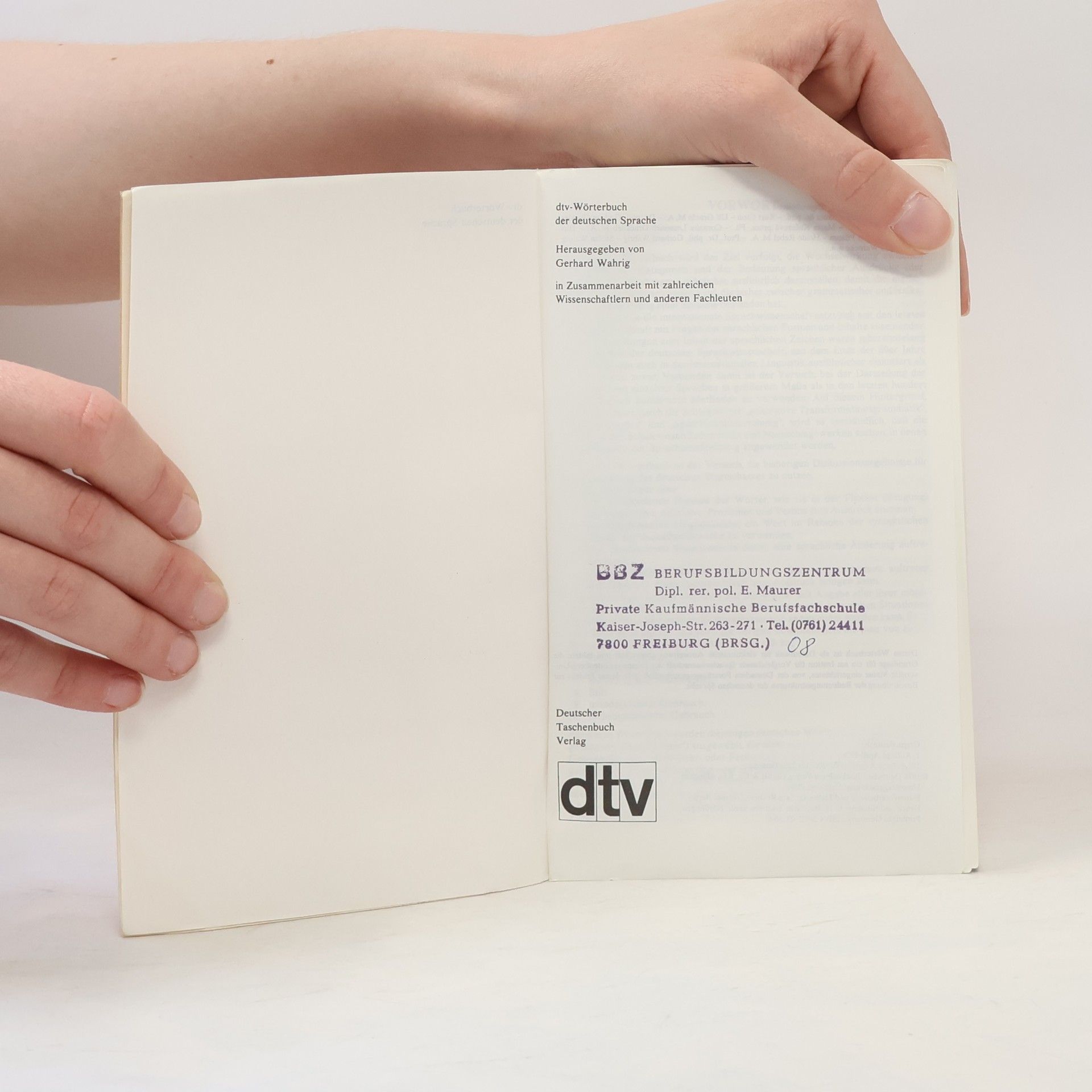 Gerhard Wahring dtv-Wörterbuch der deutschen Sprache