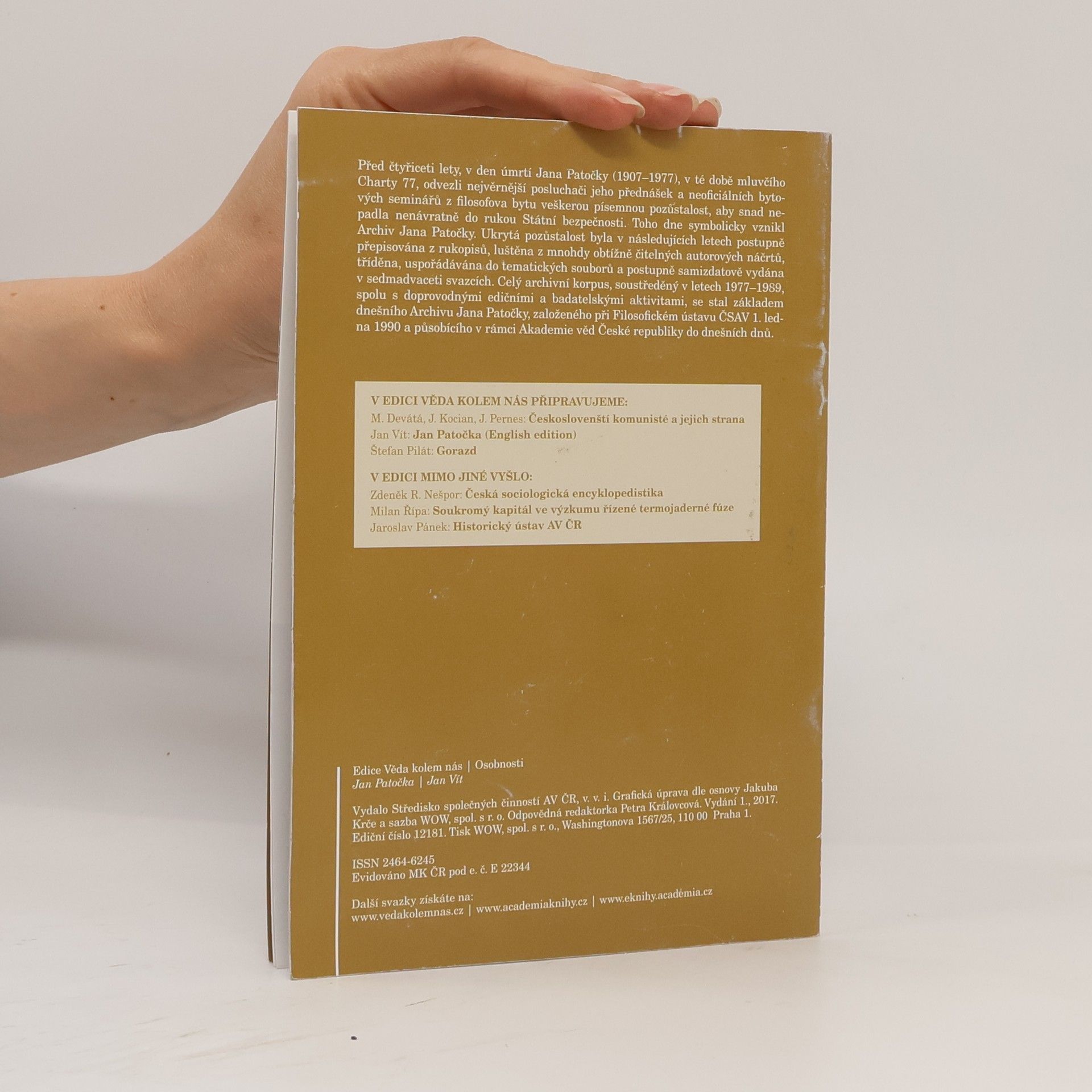 Various authors Jan Patočka. Věda kolem nás. Osobnosti. 67