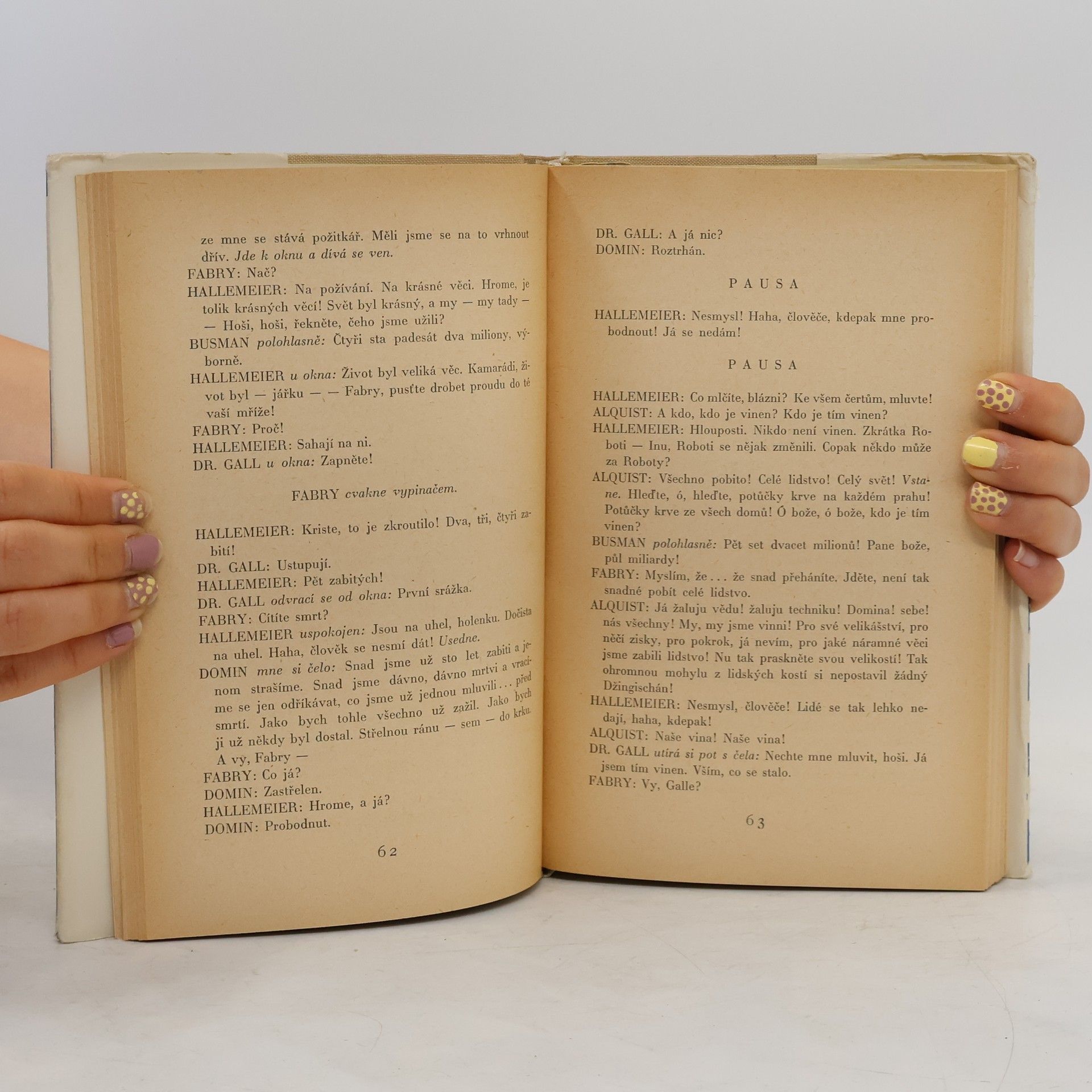 Karel Čapek R. U. R. Bílá nemoc. Matka