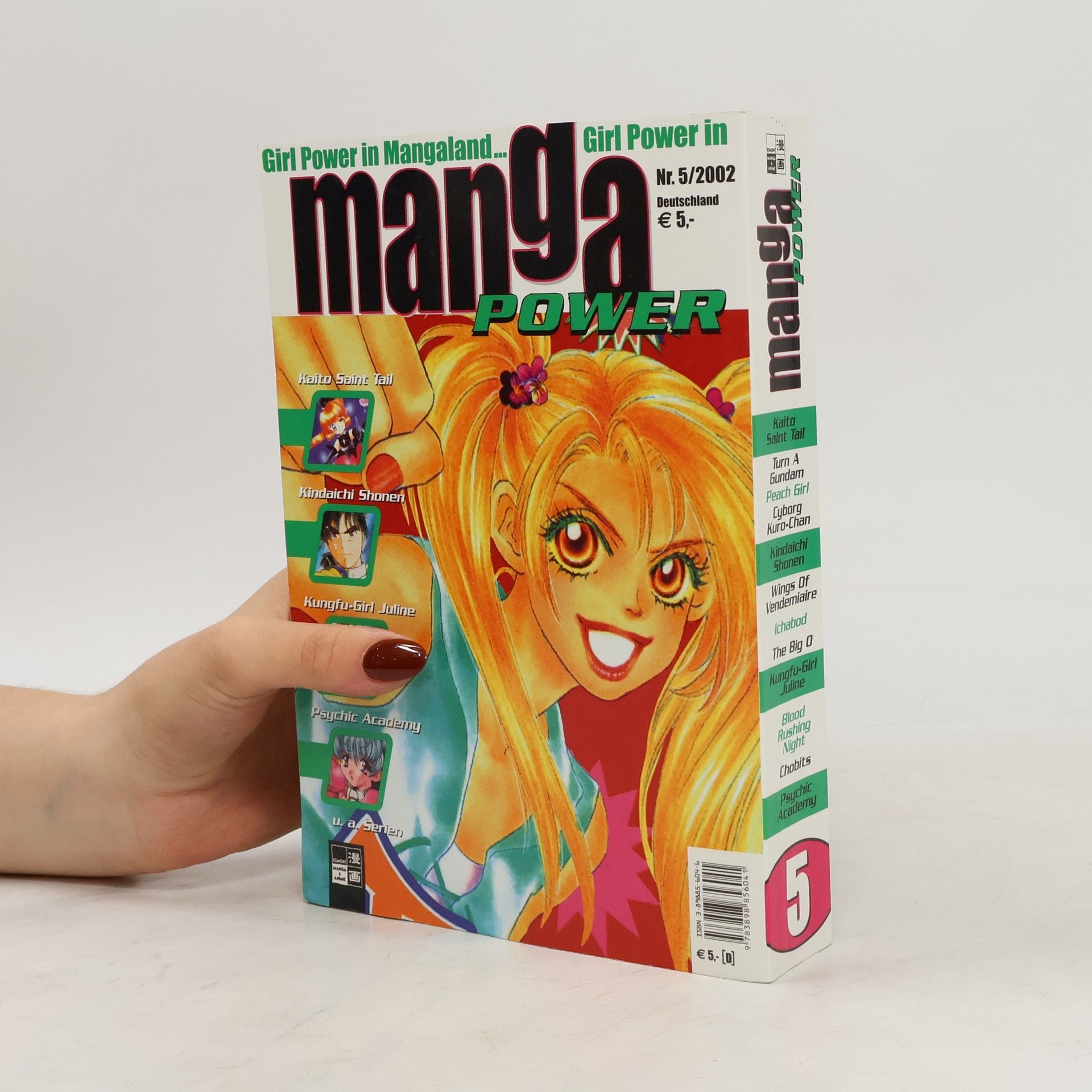 Various authors Manga Power. Bd.5. Kaito Saint Tail, Kindaichi Shonen, Kungfu-Girl Juline, Psychic Academy u. a. Serien