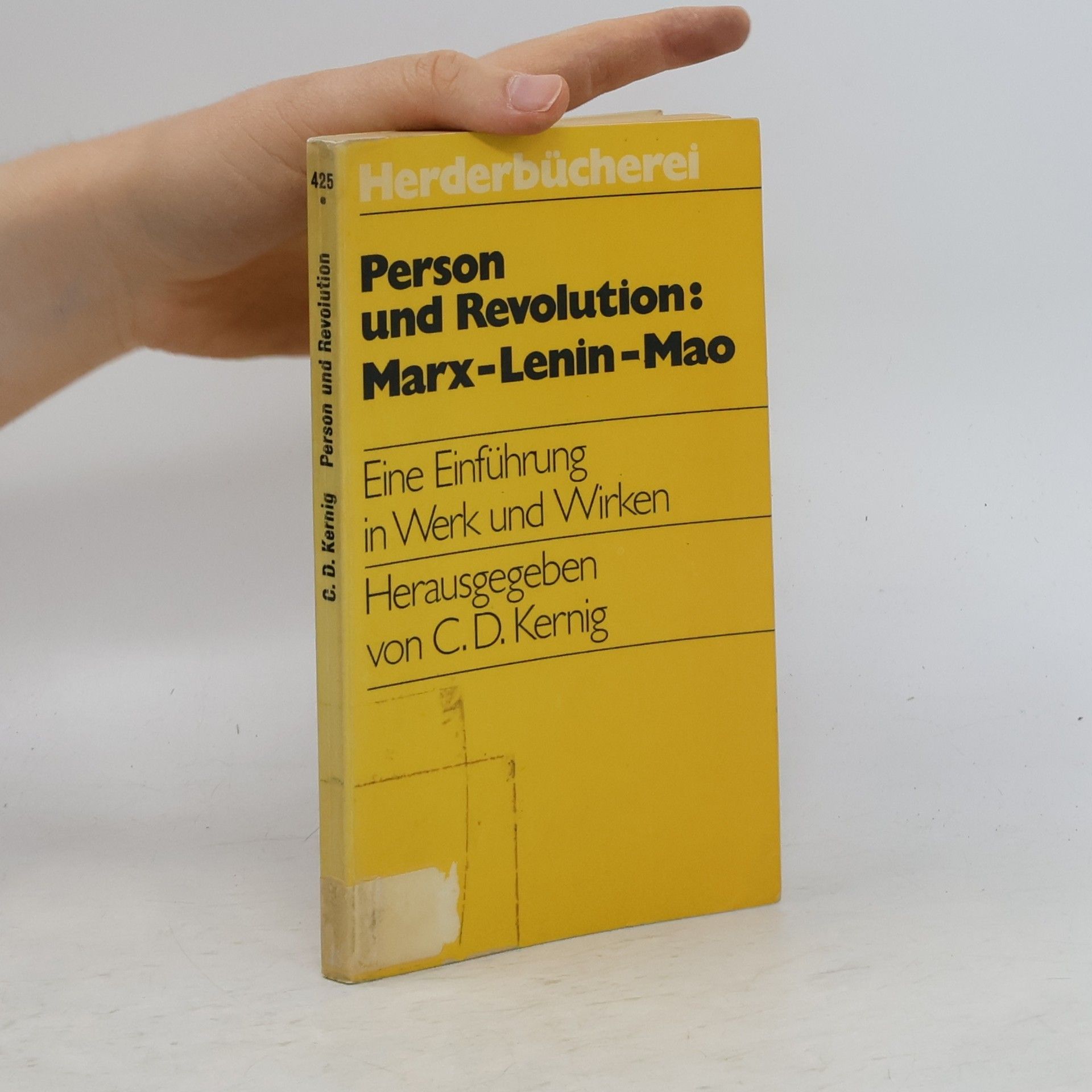 Claus D. Kernig Person und Revolution, Marx, Lenin, Mao