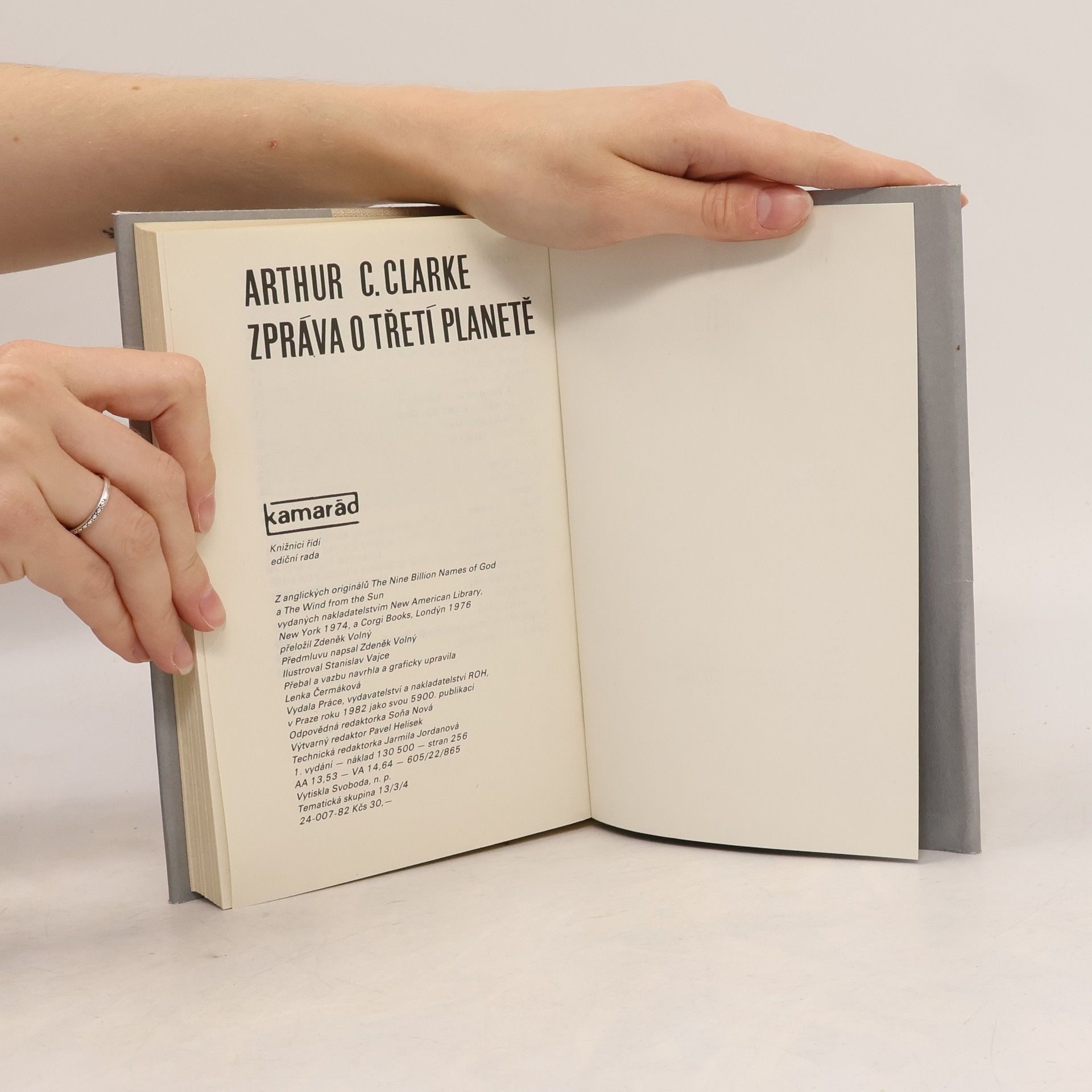 Arthur C. Clarke Zpráva o třetí planetě