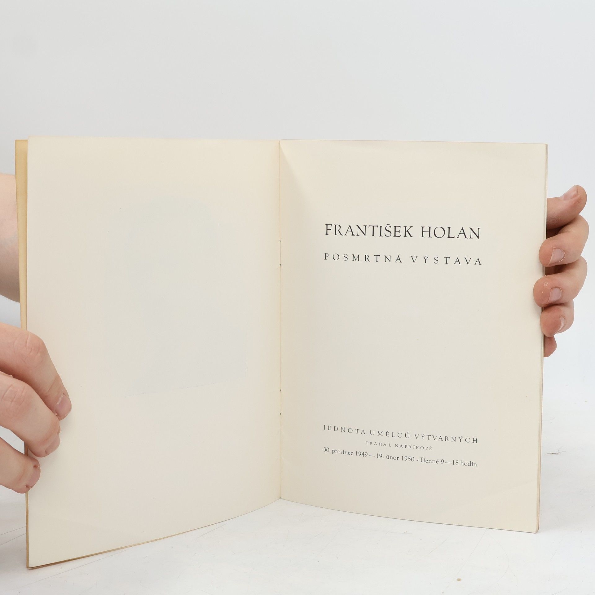 Various authors František Holan. Posmrtná výstava