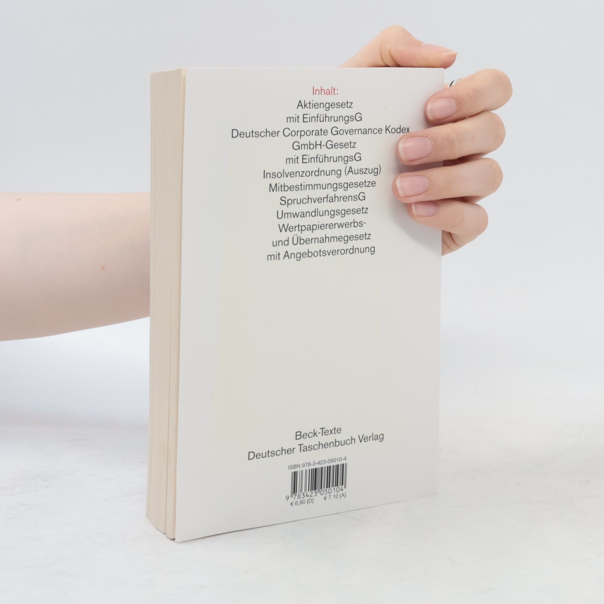 Auteurscollectief Aktiengesetz. GmbH-Gesetz