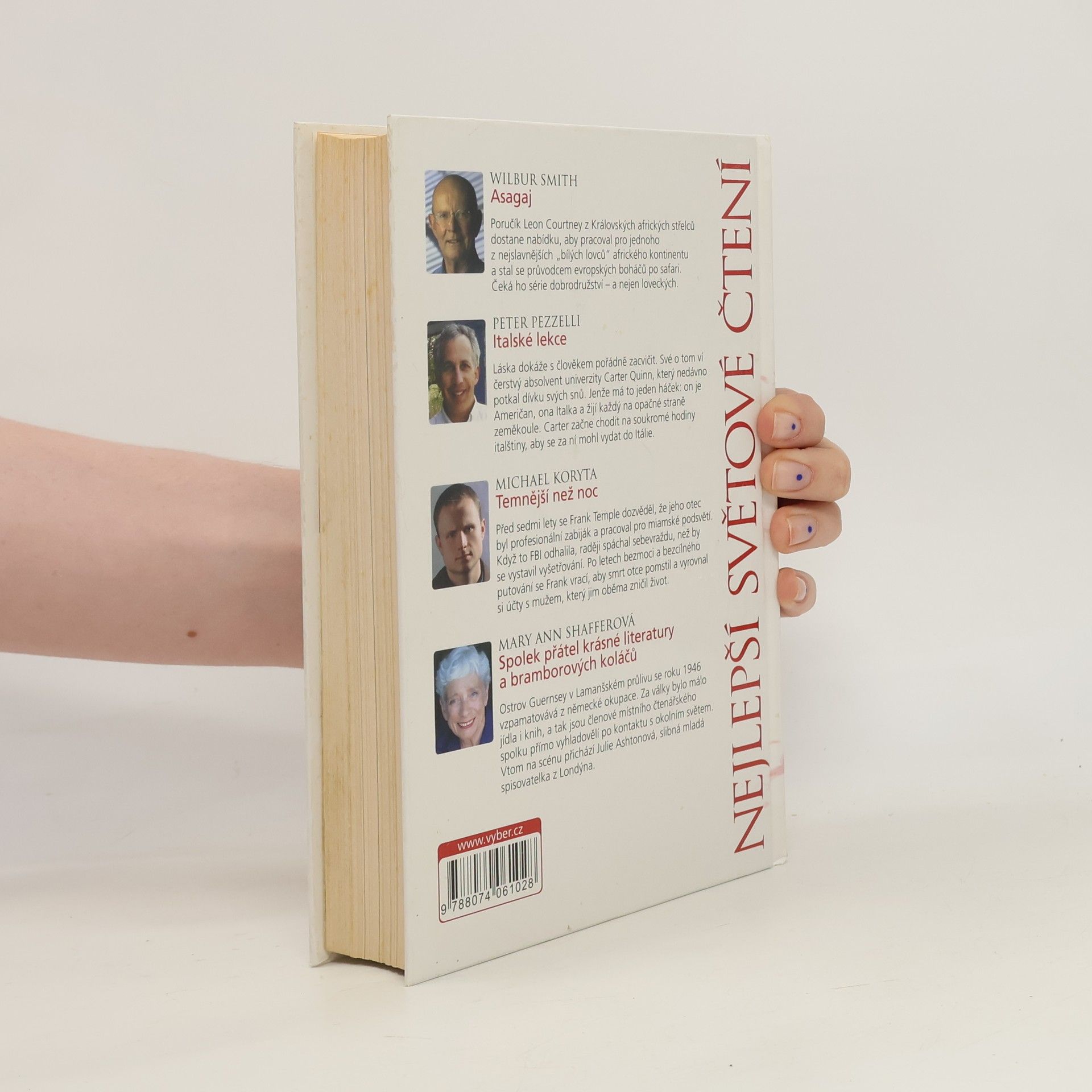 Wilbur A. Smith Asagaj, Italské lekce, Temnější než noc, Spolek přátel krásné literatury a bramborových koláčů