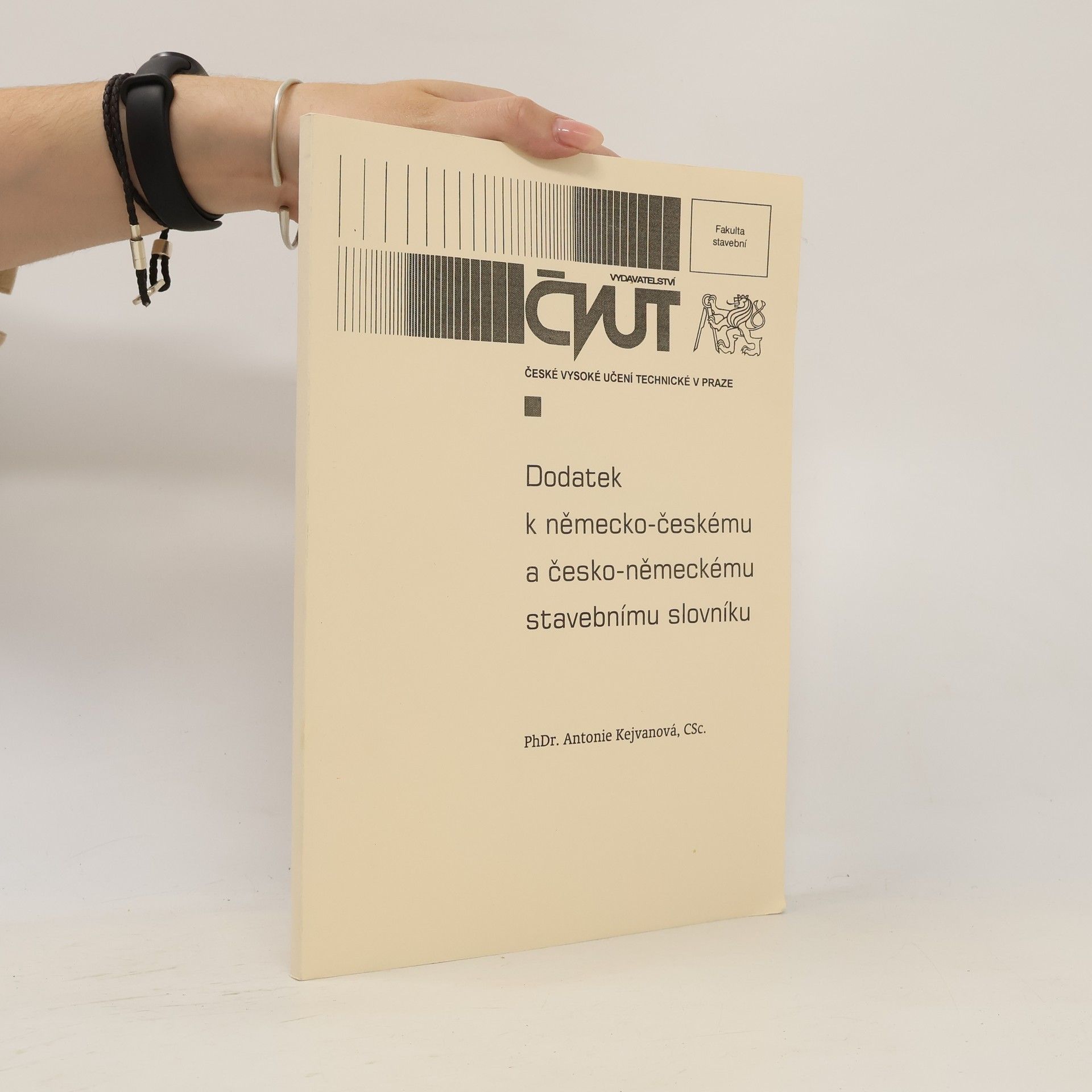 Antonie Kejvanová Dodatek k německo-českému a česko-německému stavebnímu slovníku