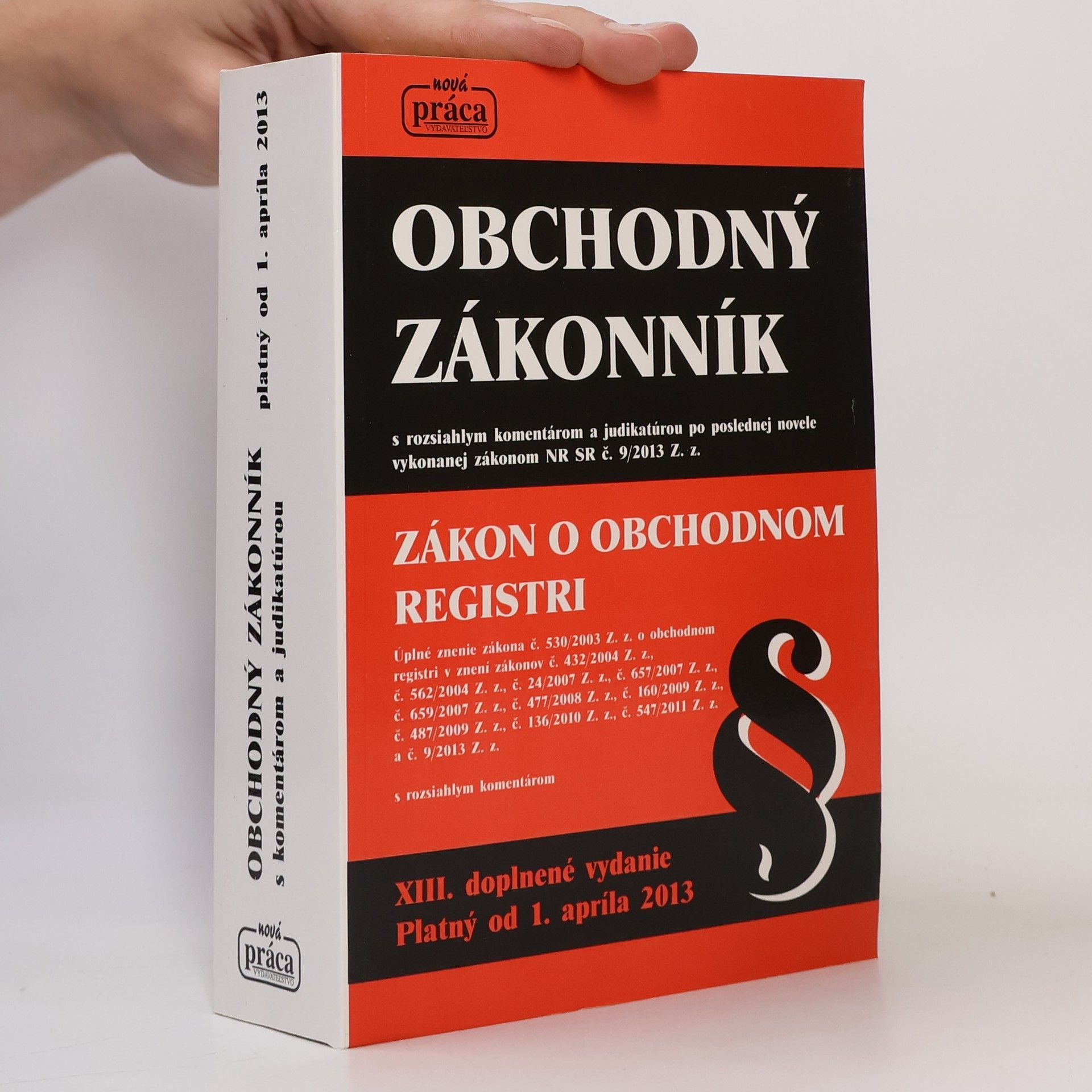 Various authors Obchodný zákonník Zákon o obchodnom registri