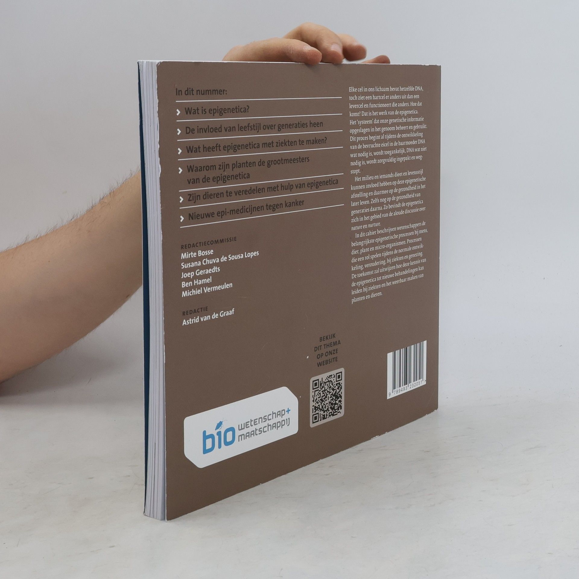 W.T.A. van der Graaf Biowetenschappen en Maatschappij - KWARTAAL 4 2022: Epigenetica