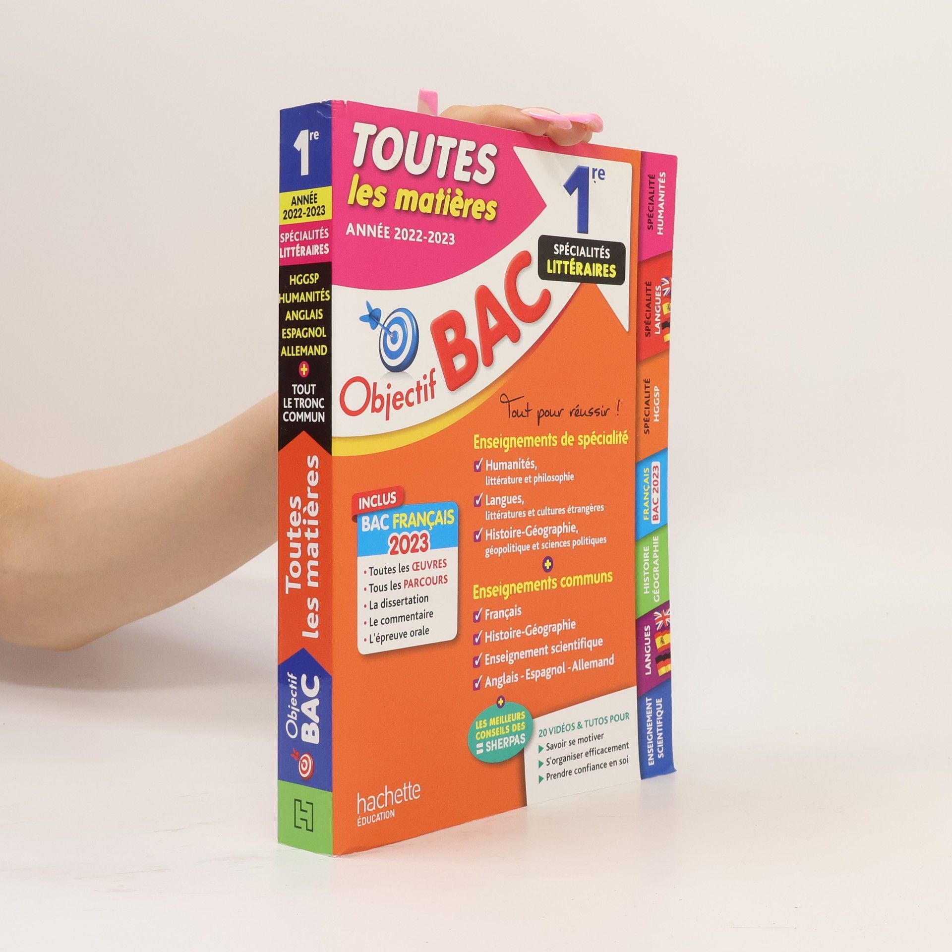 Objectif Bac 2023 - 1re Spécialités littéraires Toutes les matières