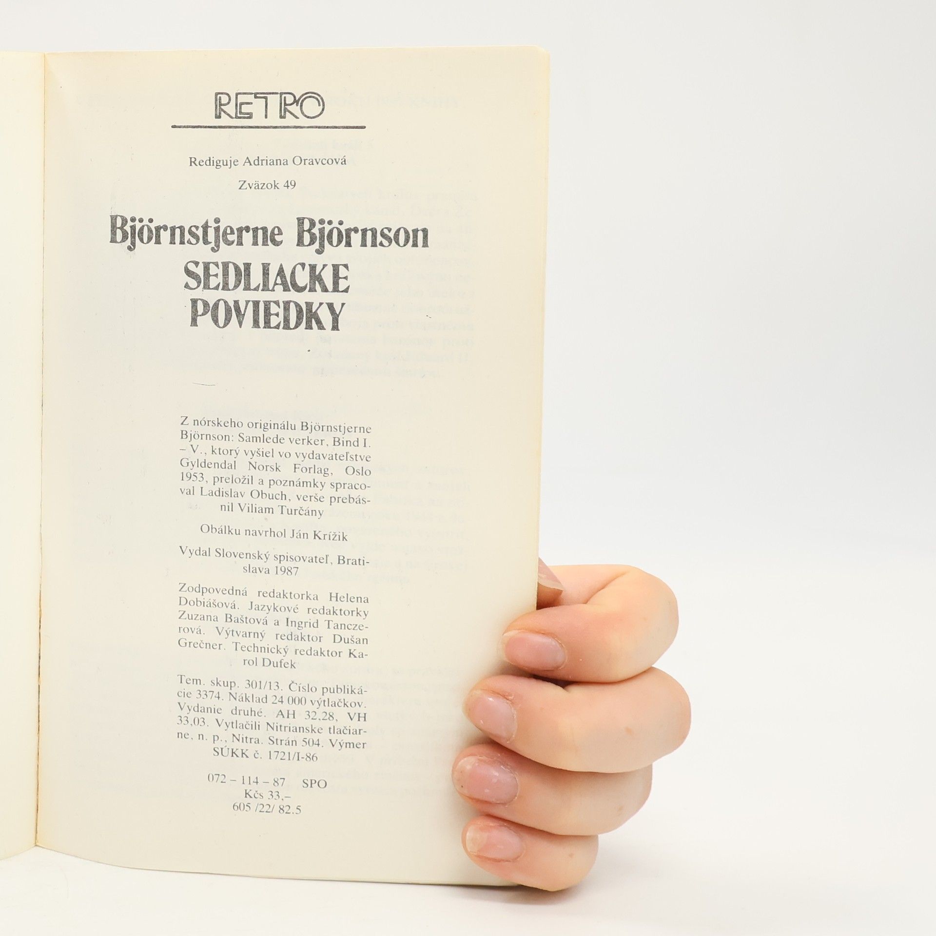 Bjørnstjerne Bjørnson Sedliacke poviedky