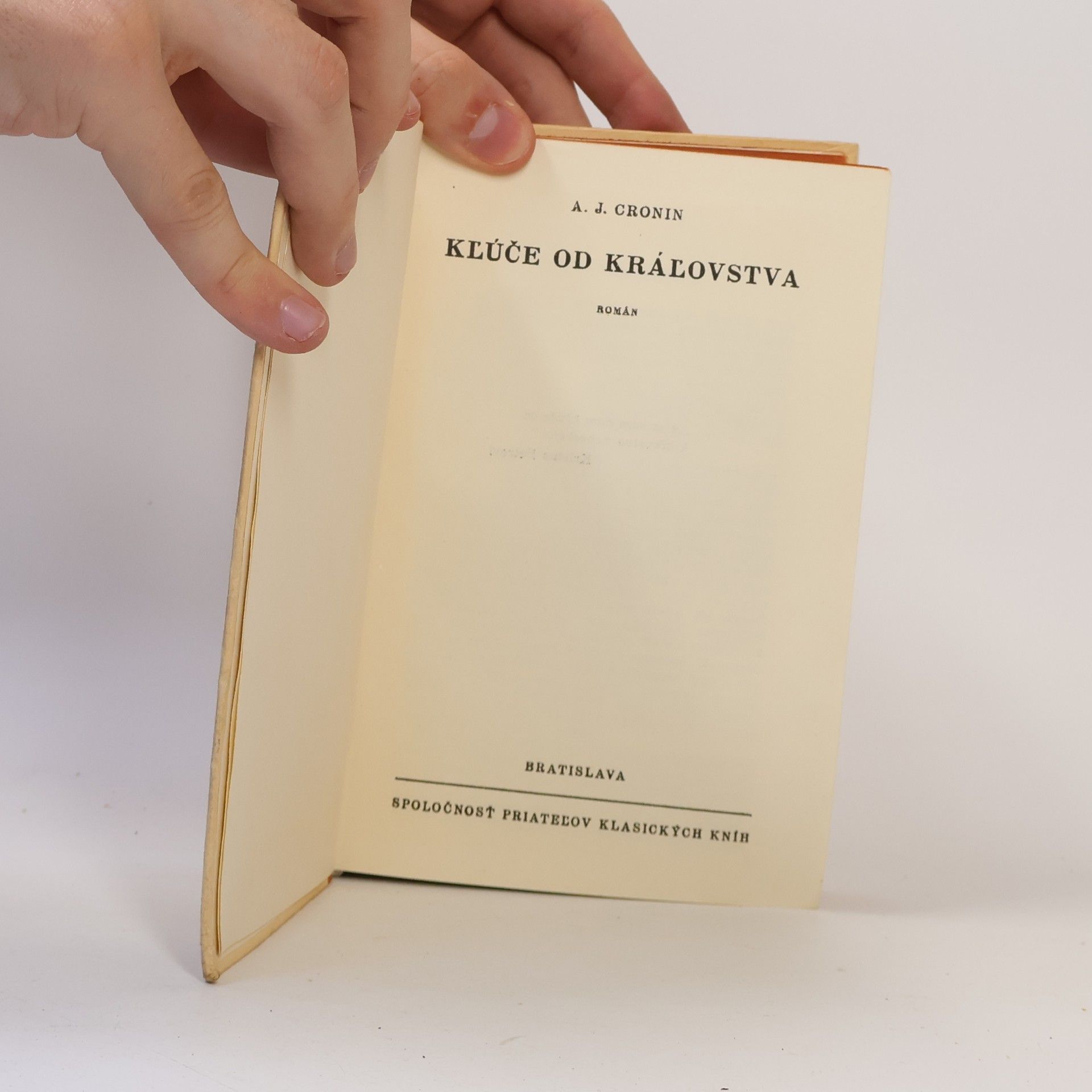A. J. Cronin Kľúče od kráľovstva