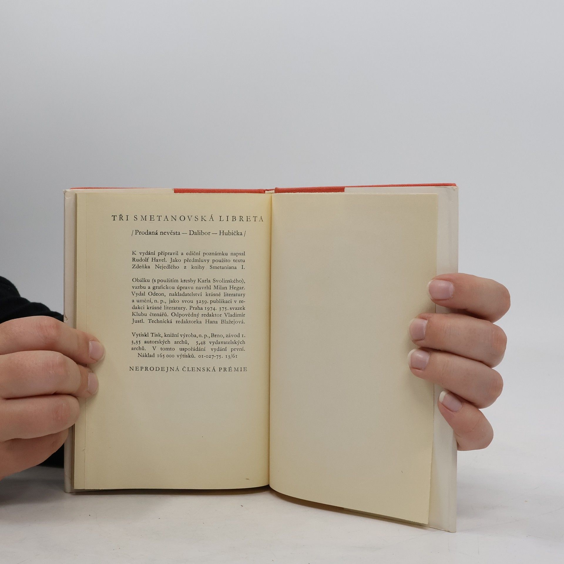 Rudolf Havel Tři smetanovská libreta
