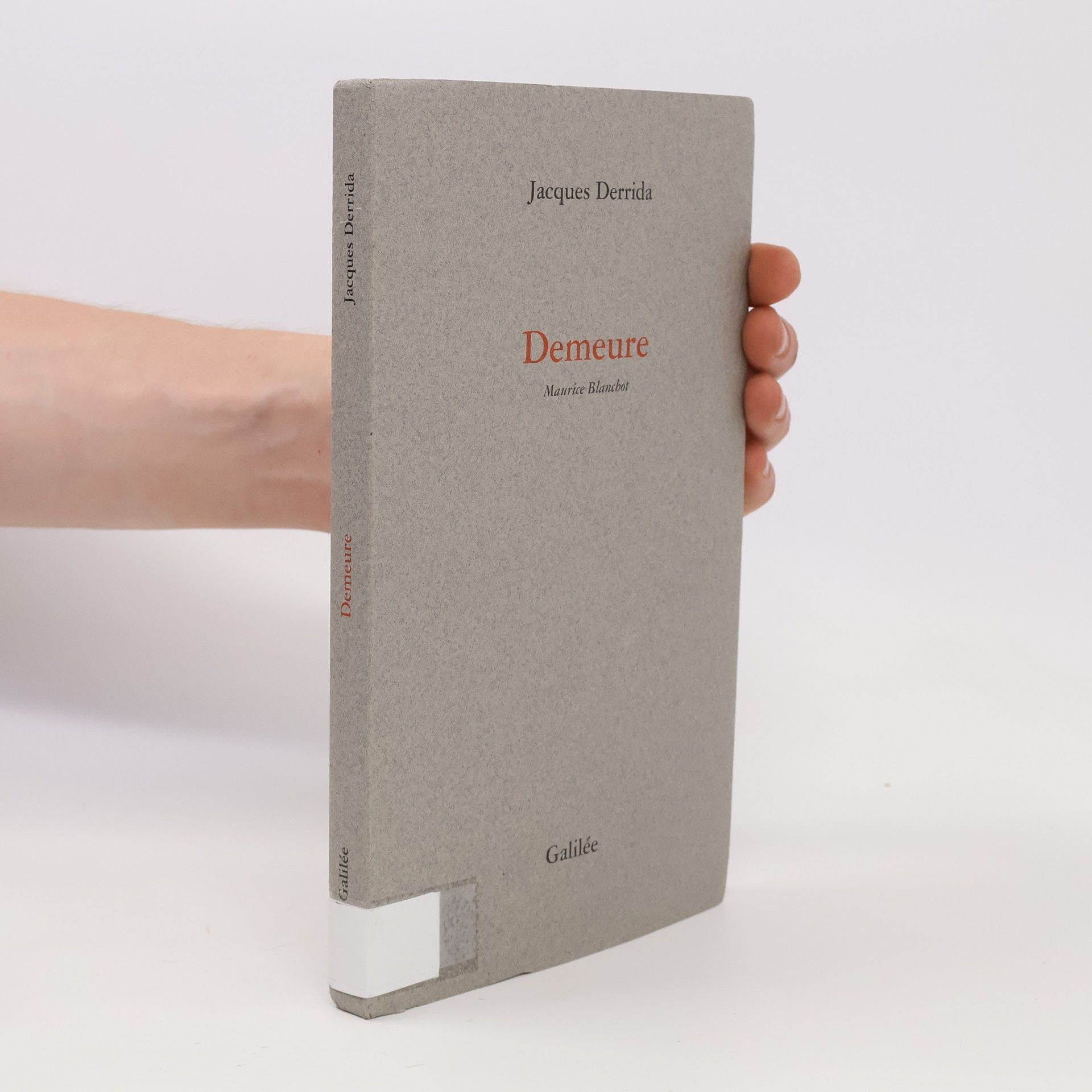 Jacques Derrida Demeure