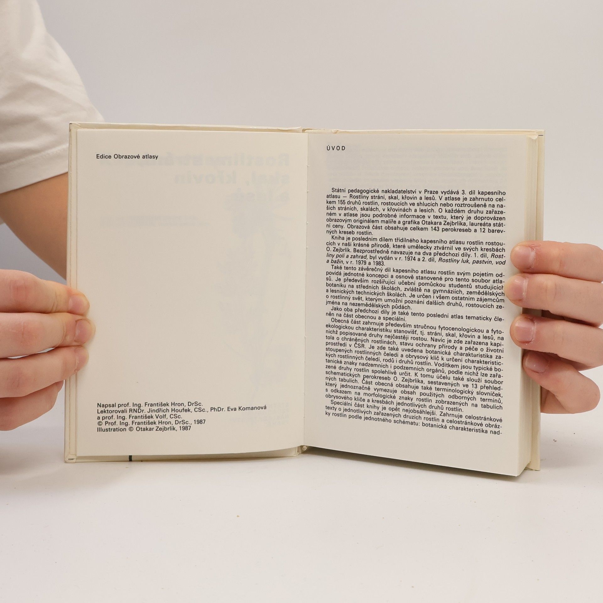 František Hron Rostliny strání, skal, křovin a lesů. Kapesní atlas