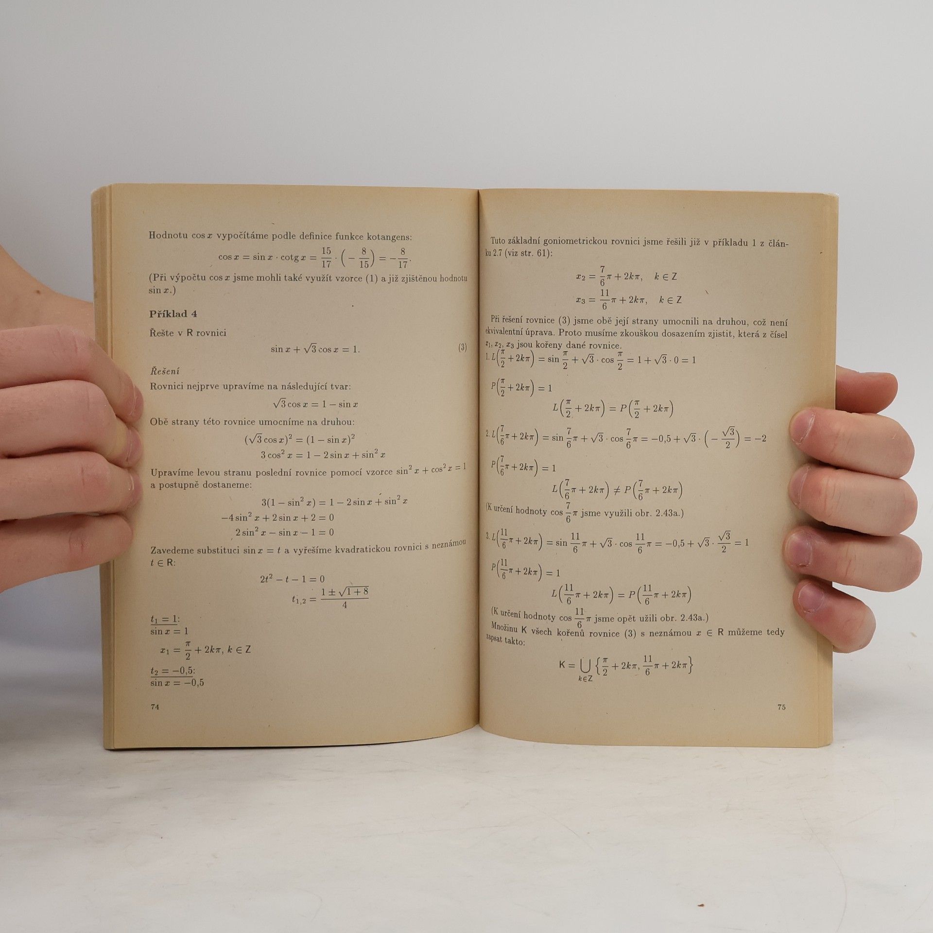 Oldřich Odvárko Matematika pro gymnázia. Goniometrie
