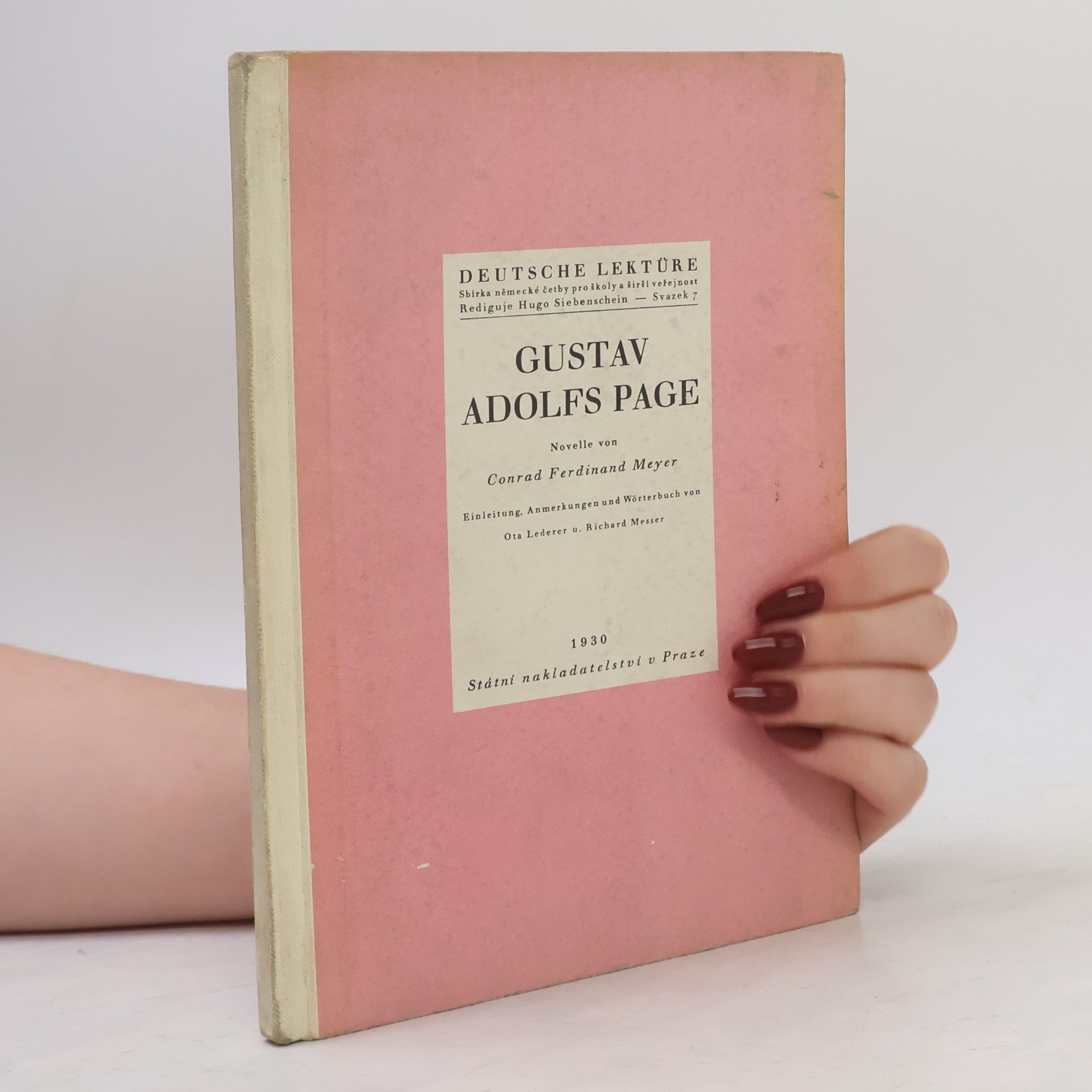 Conrad Ferdinand Meyer Gustav Adolfs Page Novelle