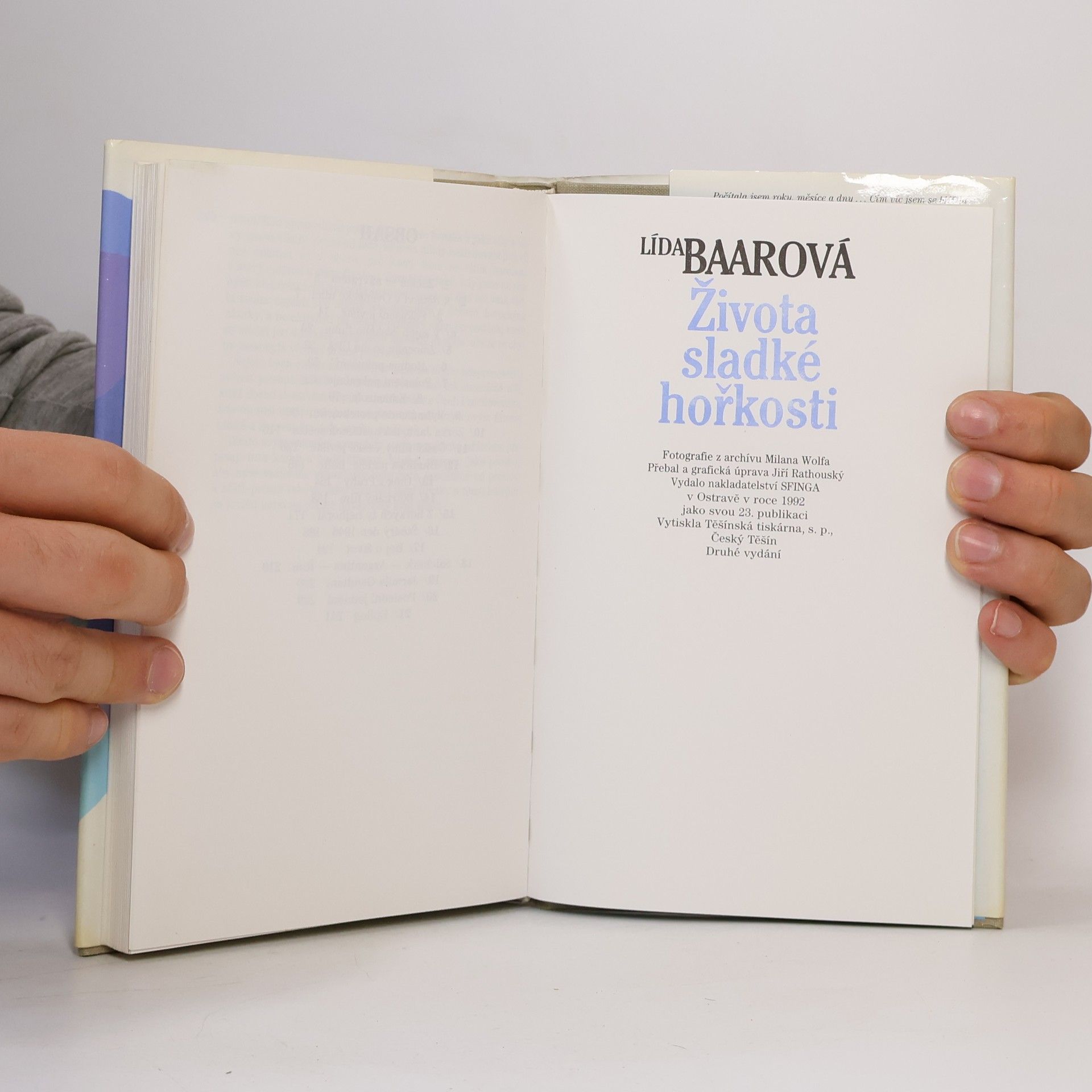 Lída Baarová Života sladké hořkosti