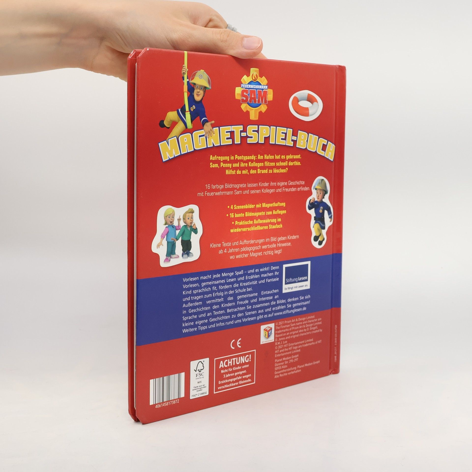 Schwager und Steinlein Feuerwehrmann Sam. Magnet-Spiel-Buch