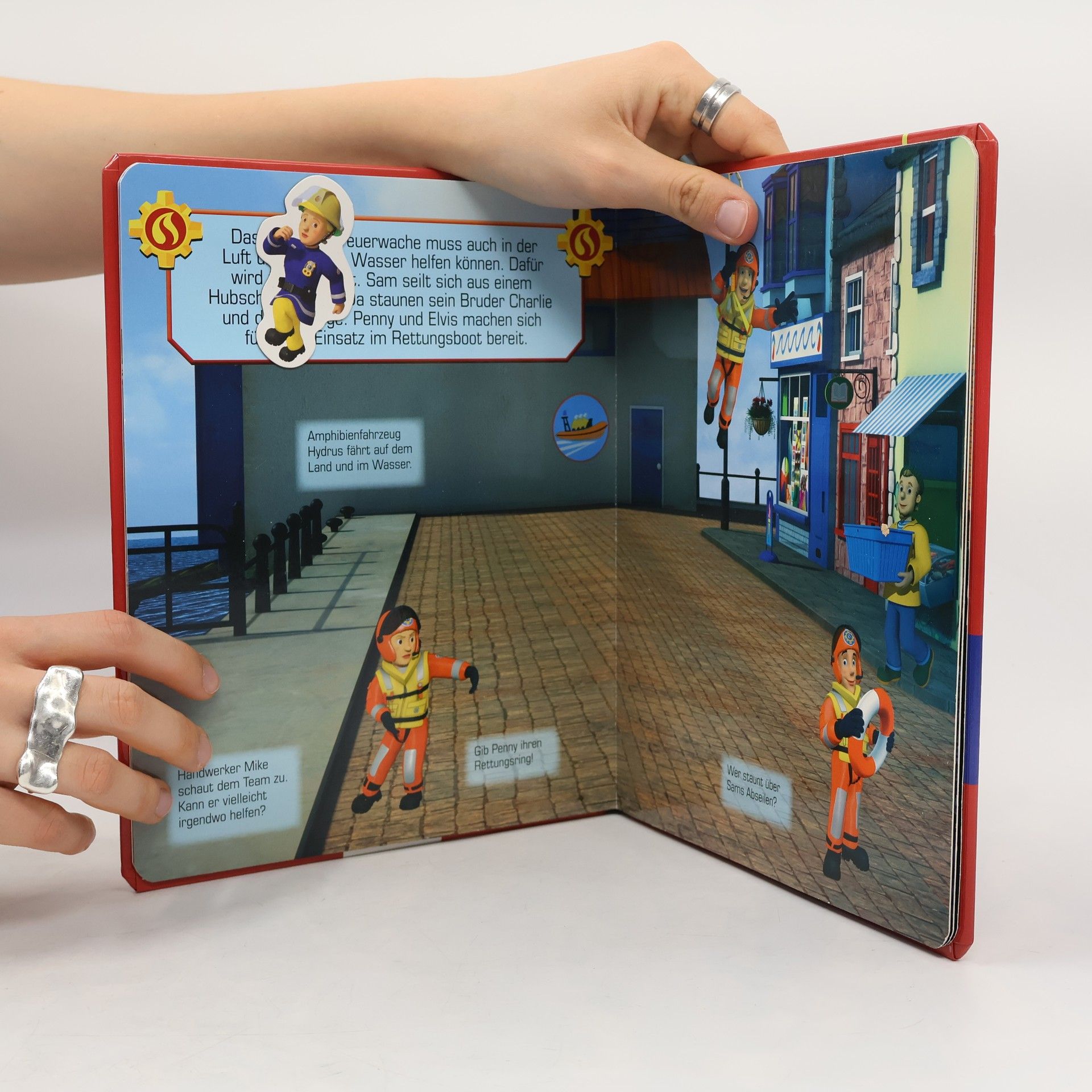 Schwager und Steinlein Feuerwehrmann Sam. Magnet-Spiel-Buch