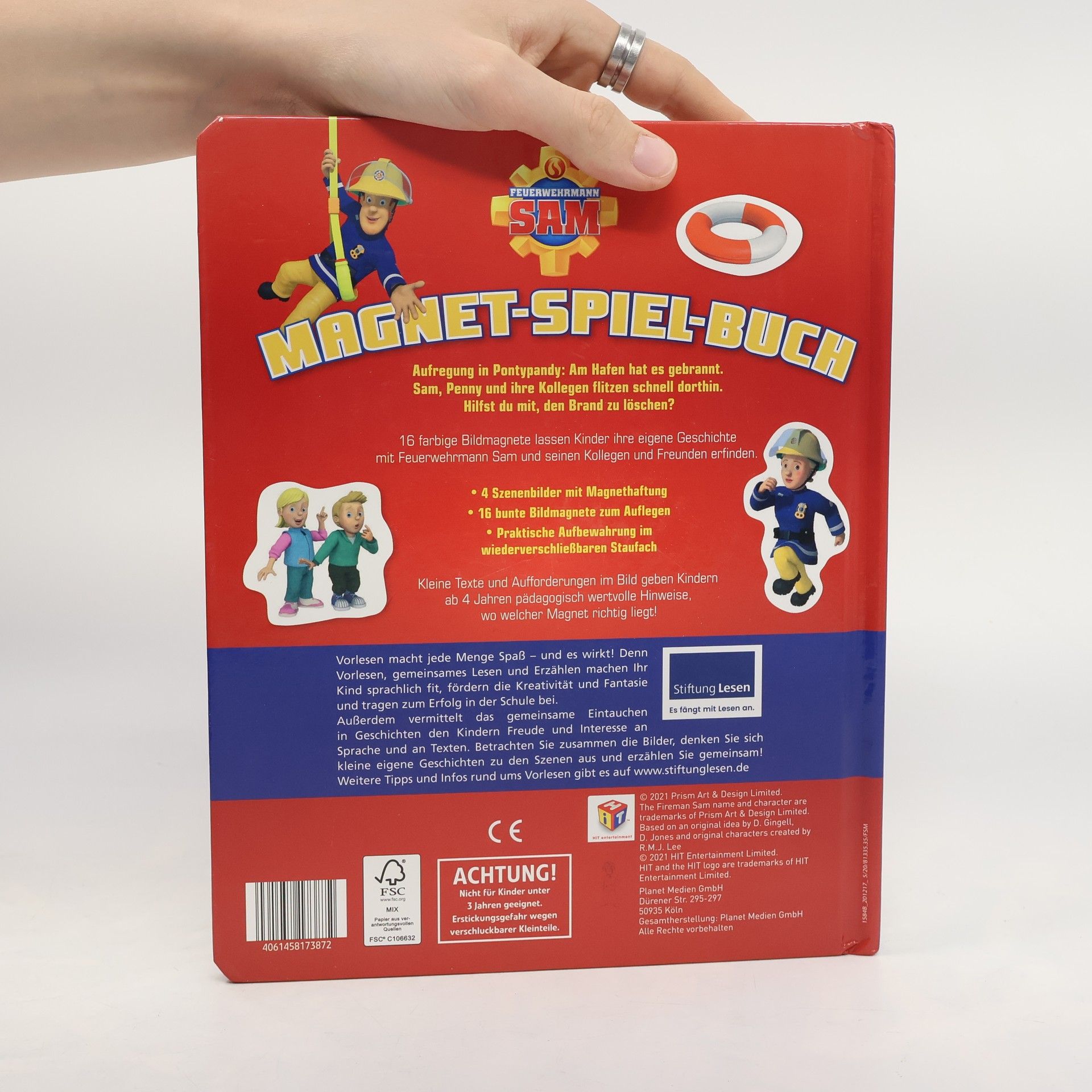 Schwager und Steinlein Feuerwehrmann Sam. Magnet-Spiel-Buch