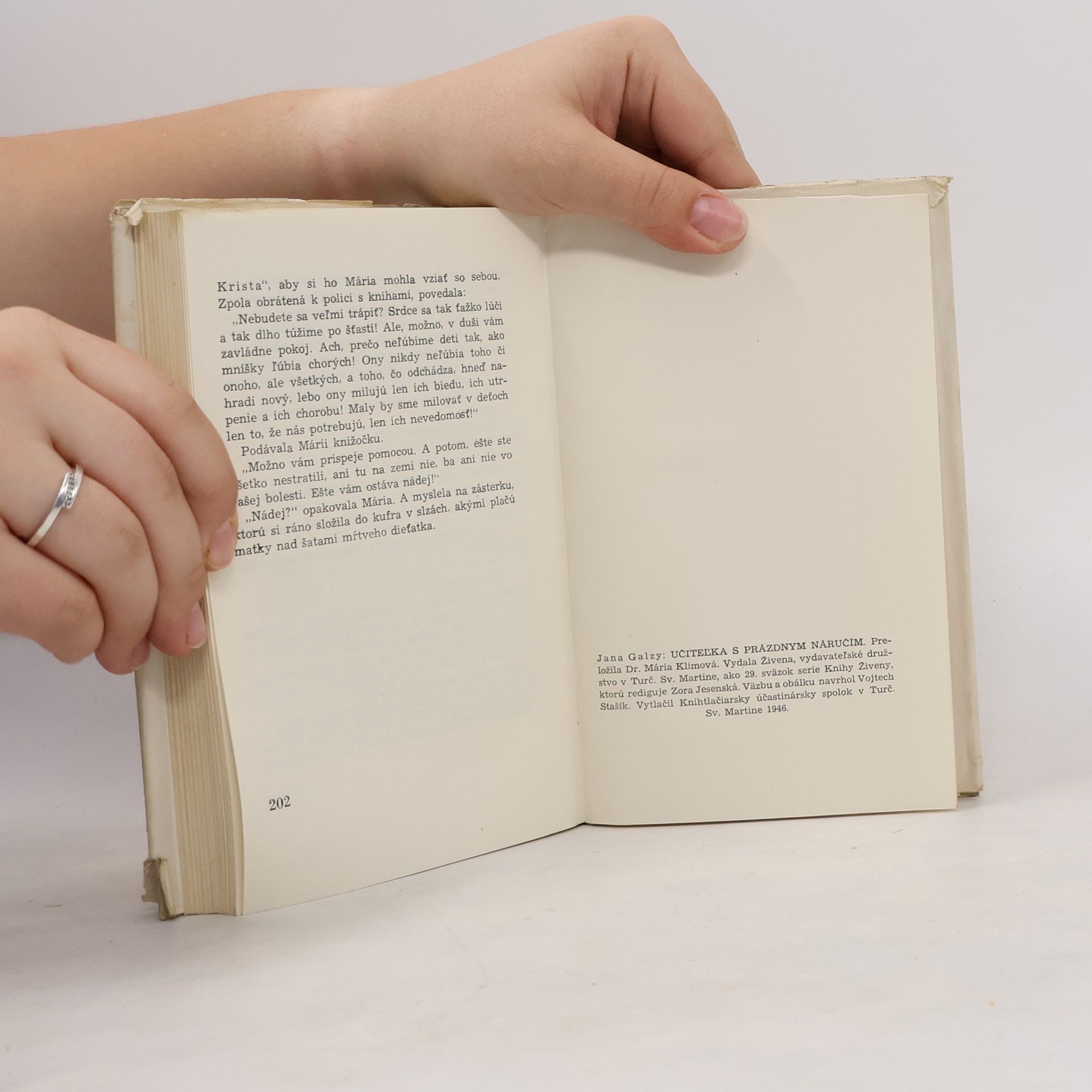 Jeanne Galzy Učiteľka s prázdnym náručím