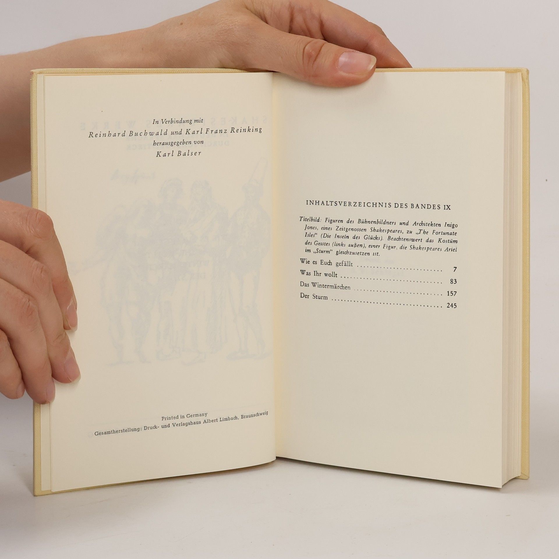 William Shakespeare Shakespeares Werke in deutscher Sprache durch Schlegel / Tieck