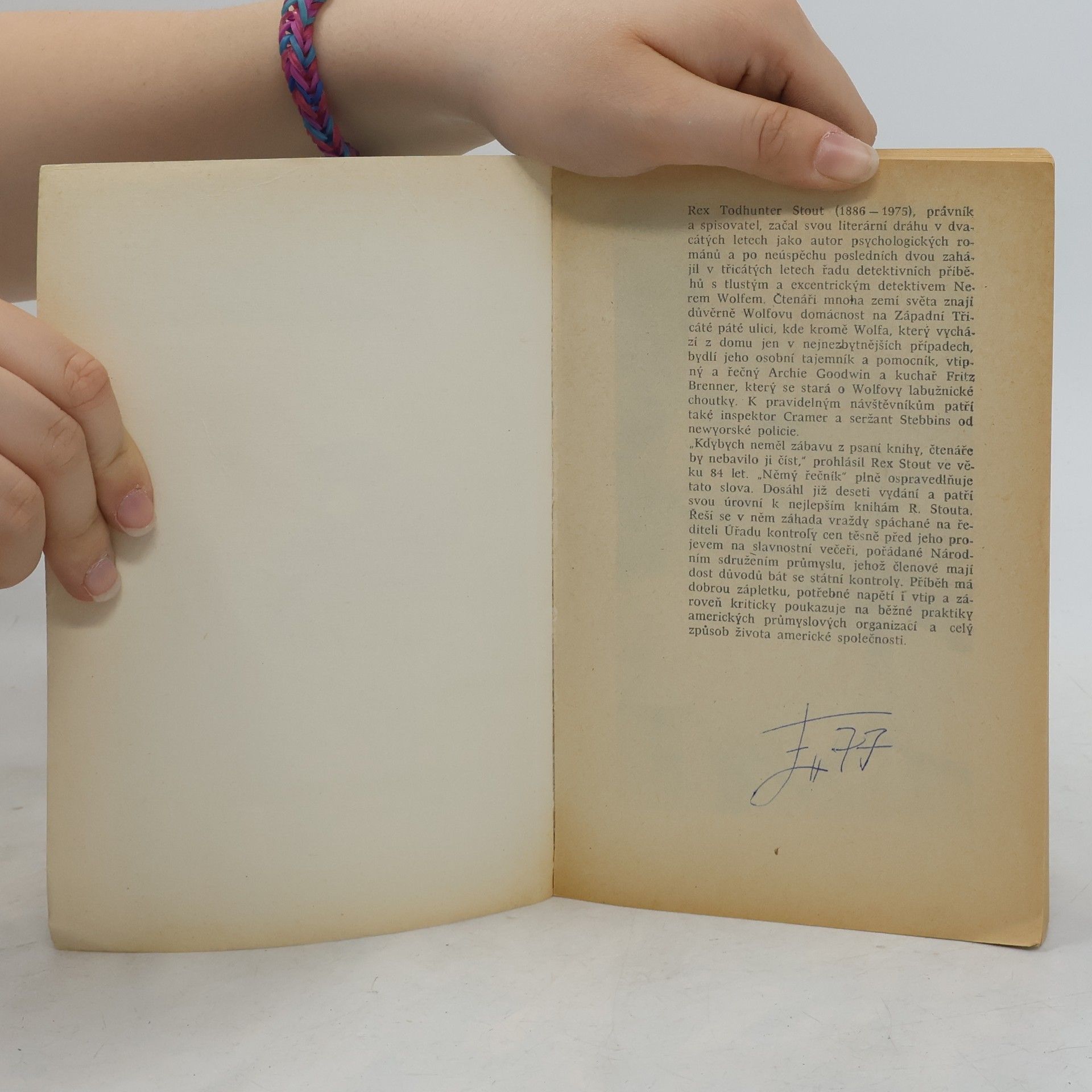 Rex Stout Němý řečník