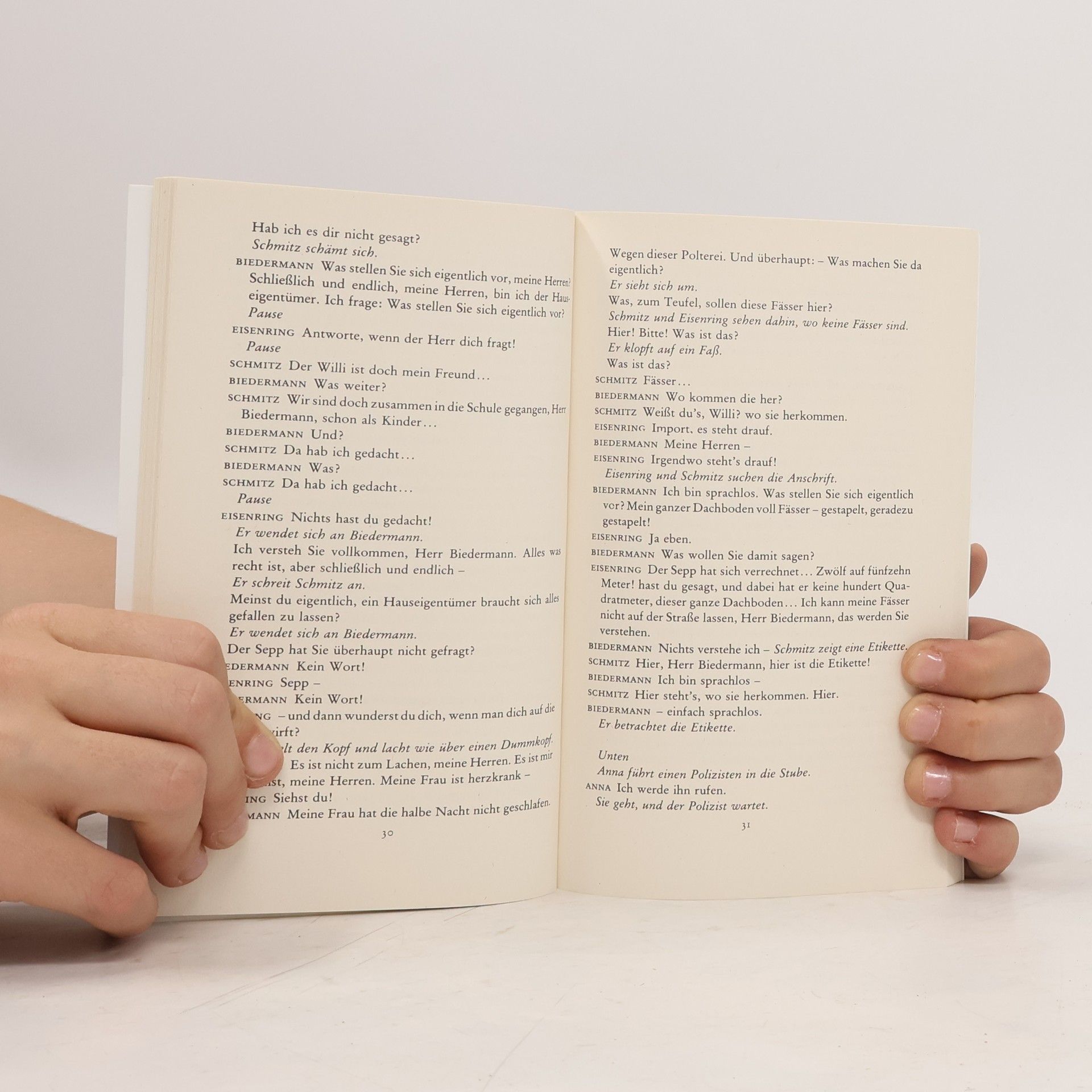 Max Frisch Biedermann und die Brandstifter