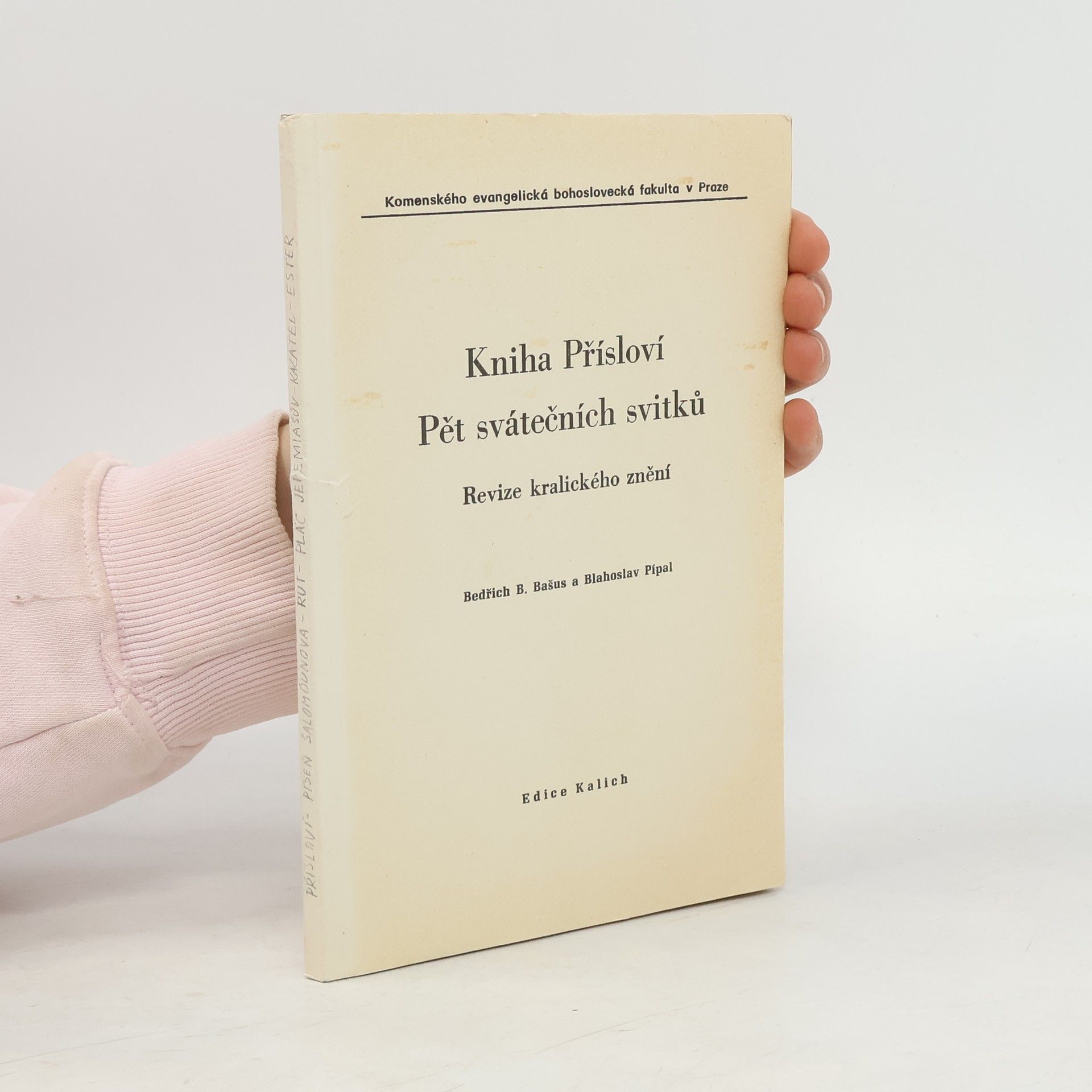 Kniha Přísloví. Pět svátečních svitků